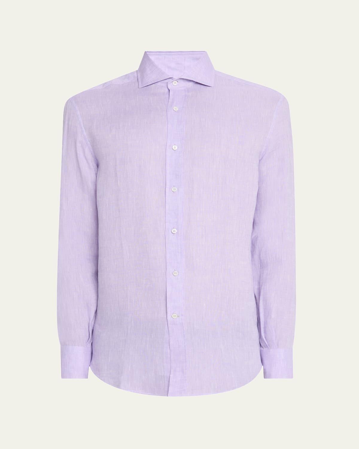 Mens Linen Sport Shirt Product Image