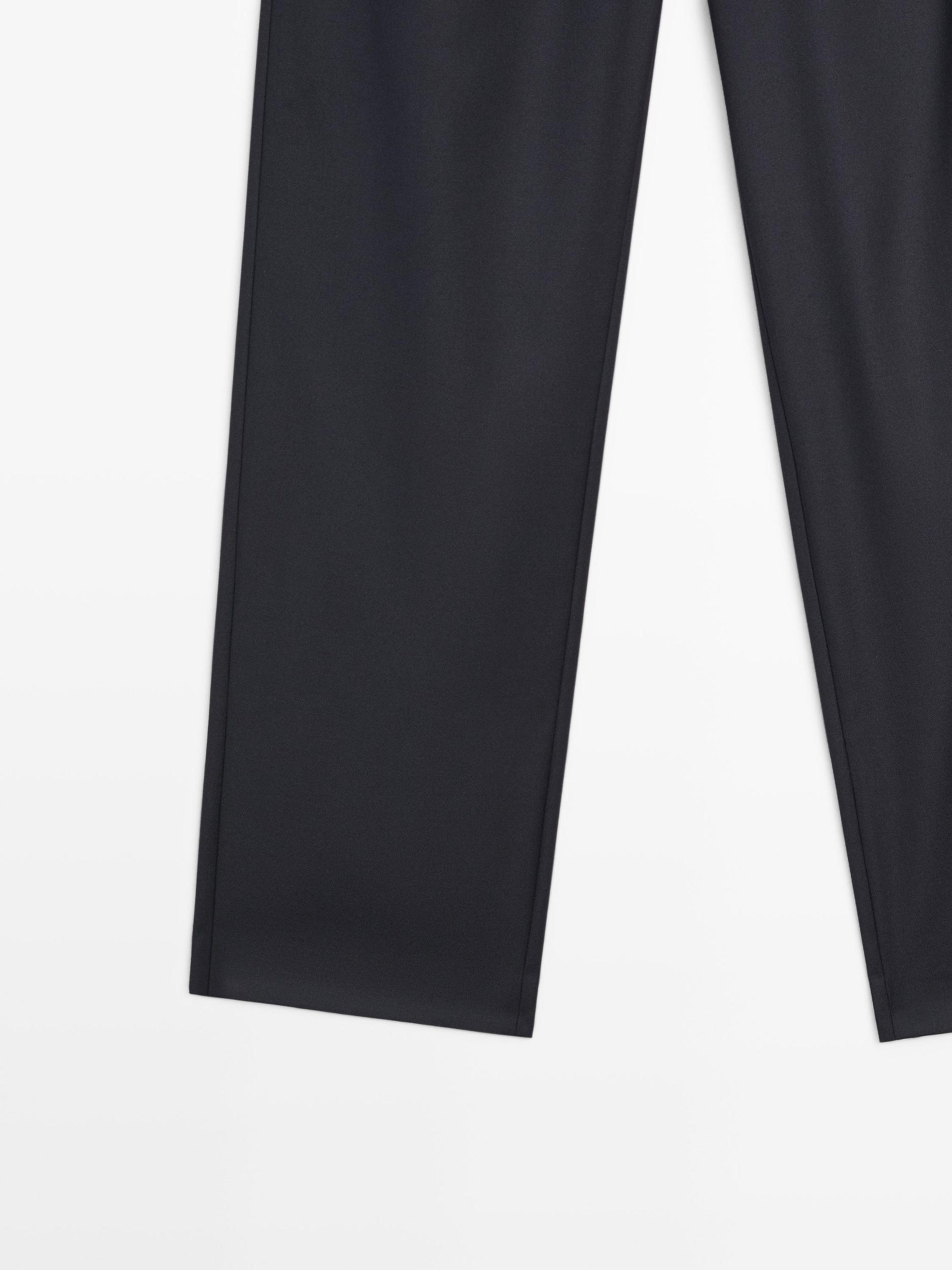 Dart trousers with elastic waistband Product Image