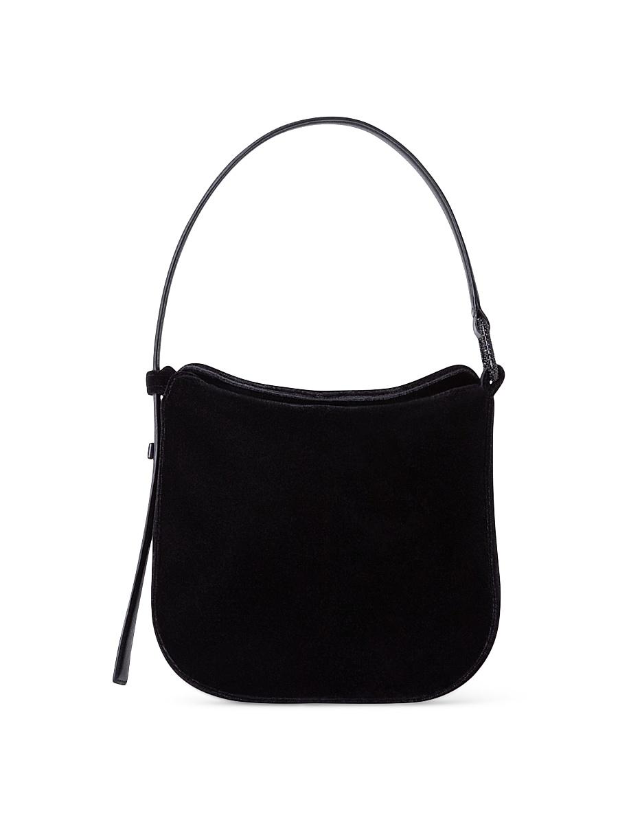 Womens Anna Mini Velvet Hobo Bag Product Image