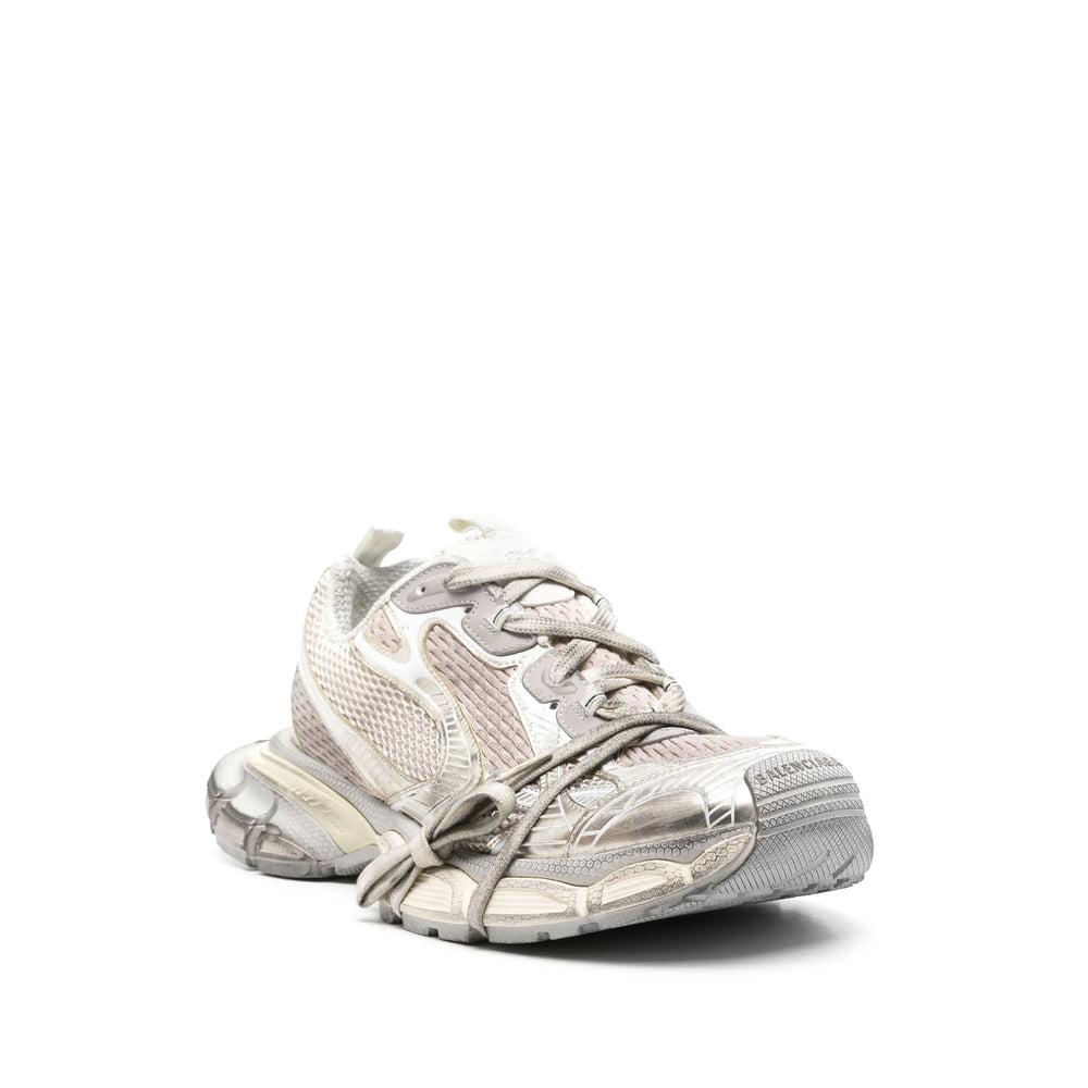 BALENCIAGA Mens Cream Comb 3xl Logo-embossed Mesh Low-top Trainers Product Image