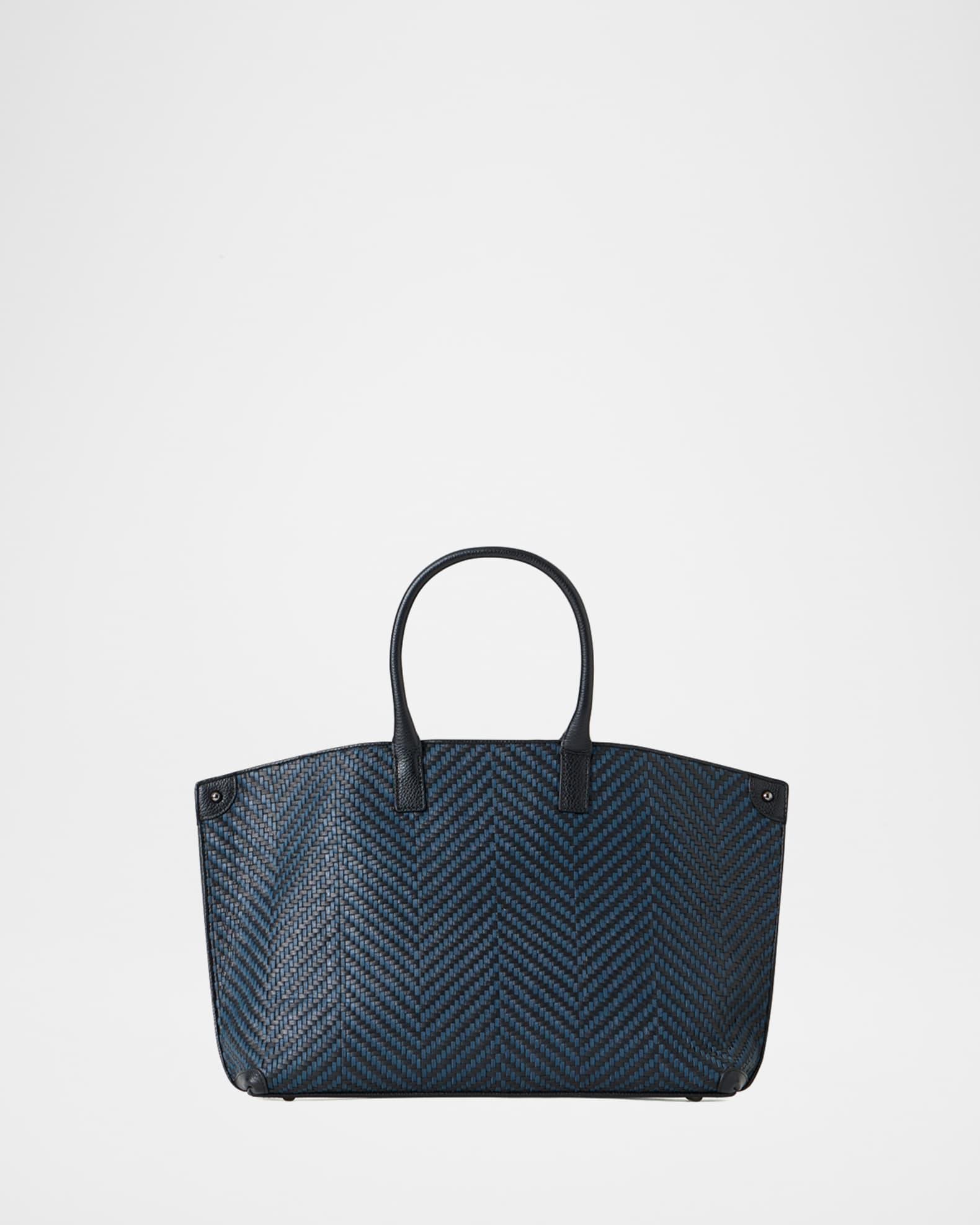 Ai Small Plaid Braided Top-Handle Bag Product Image