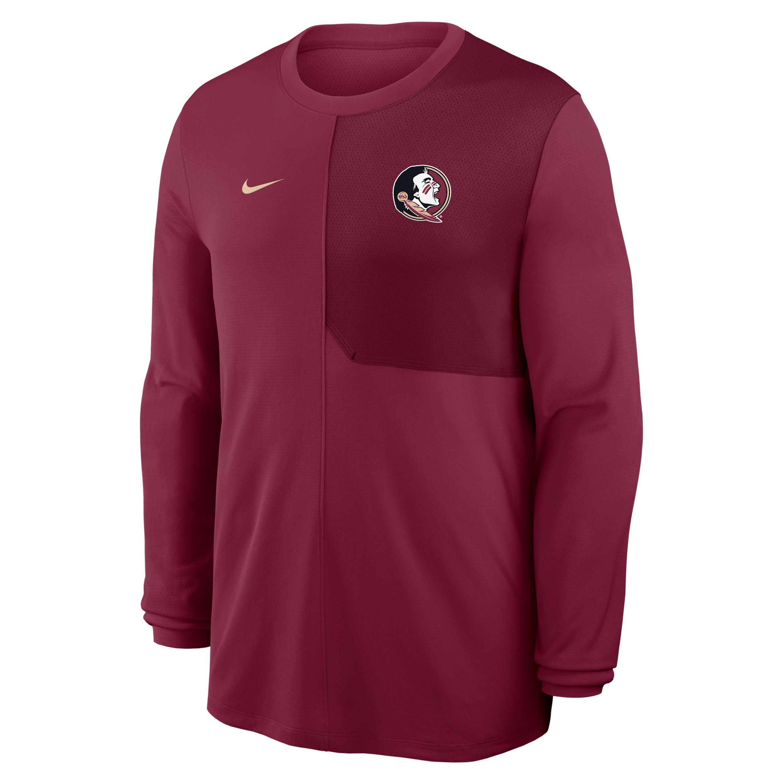 Alabama Sideline Coach Nike Mens Dri-FIT College Long-Sleeve Top | 03B10DWVABN-2QD Product Image