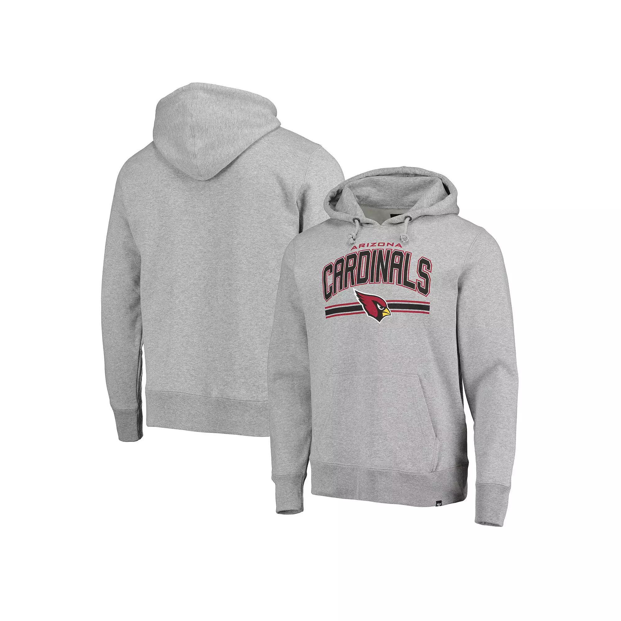 Men's '47 Gray Arizona Cardinals Foundation Pullover Hoodie, Size: 2XL, Grey Product Image