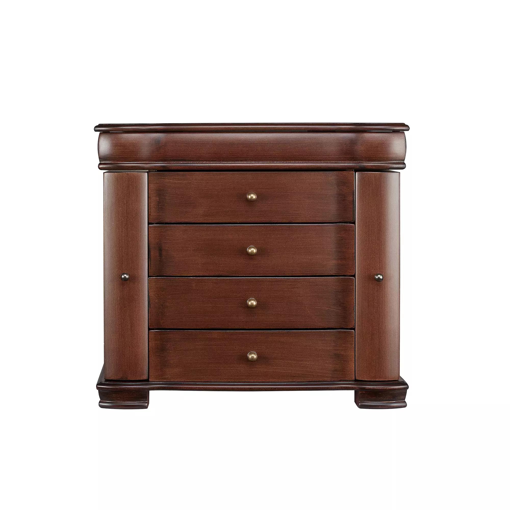 Large Brushed Brown Jewelry Box, Womens Product Image