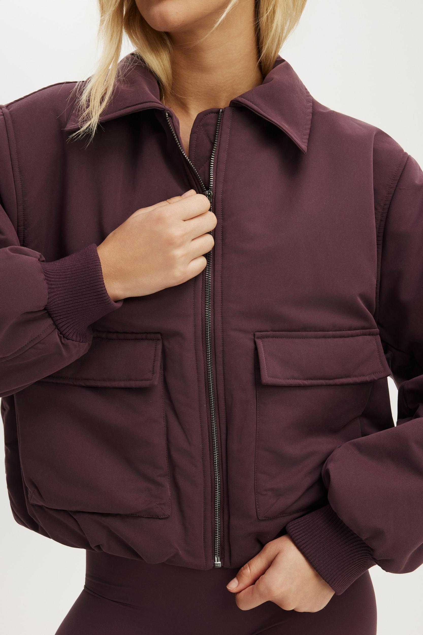 Collared Soft Touch Bomber Product Image