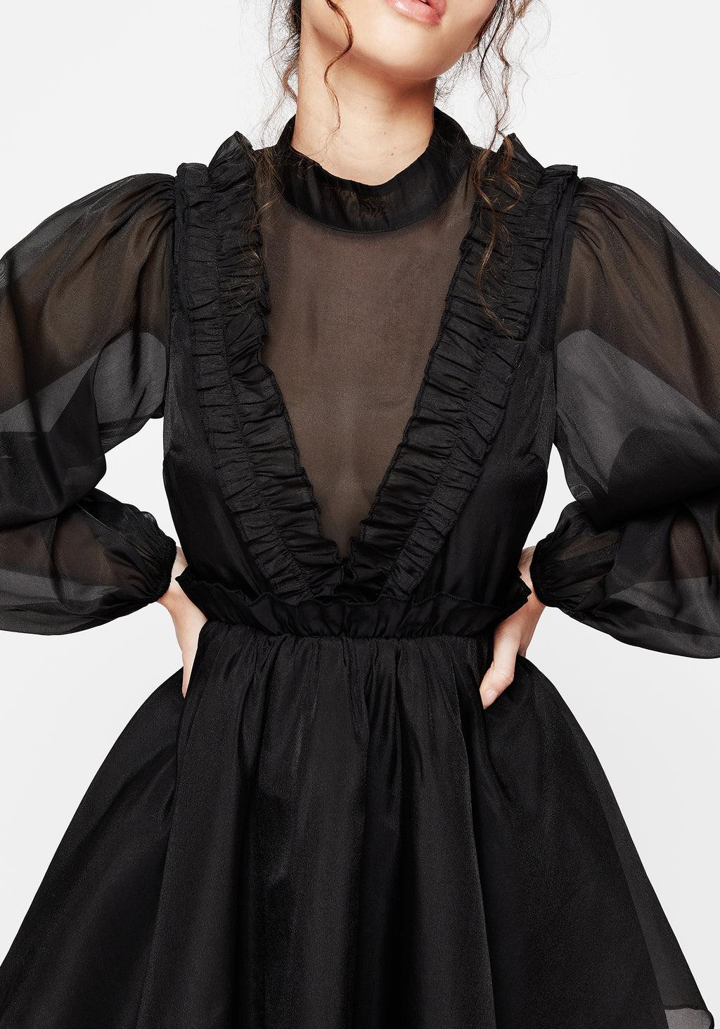 Morose Layered Frill Mini Dress Product Image