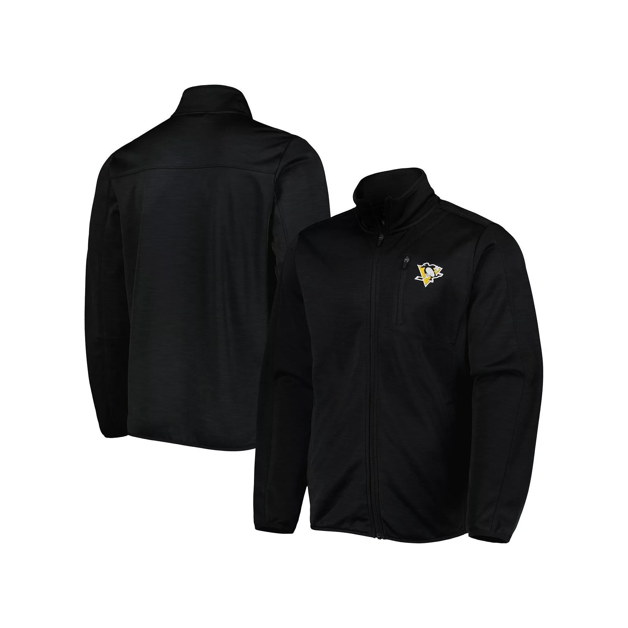 Men's G-III Sports by Carl Banks Black Pittsburgh Penguins Closer Transitional Full-Zip Jacket,  Product Image