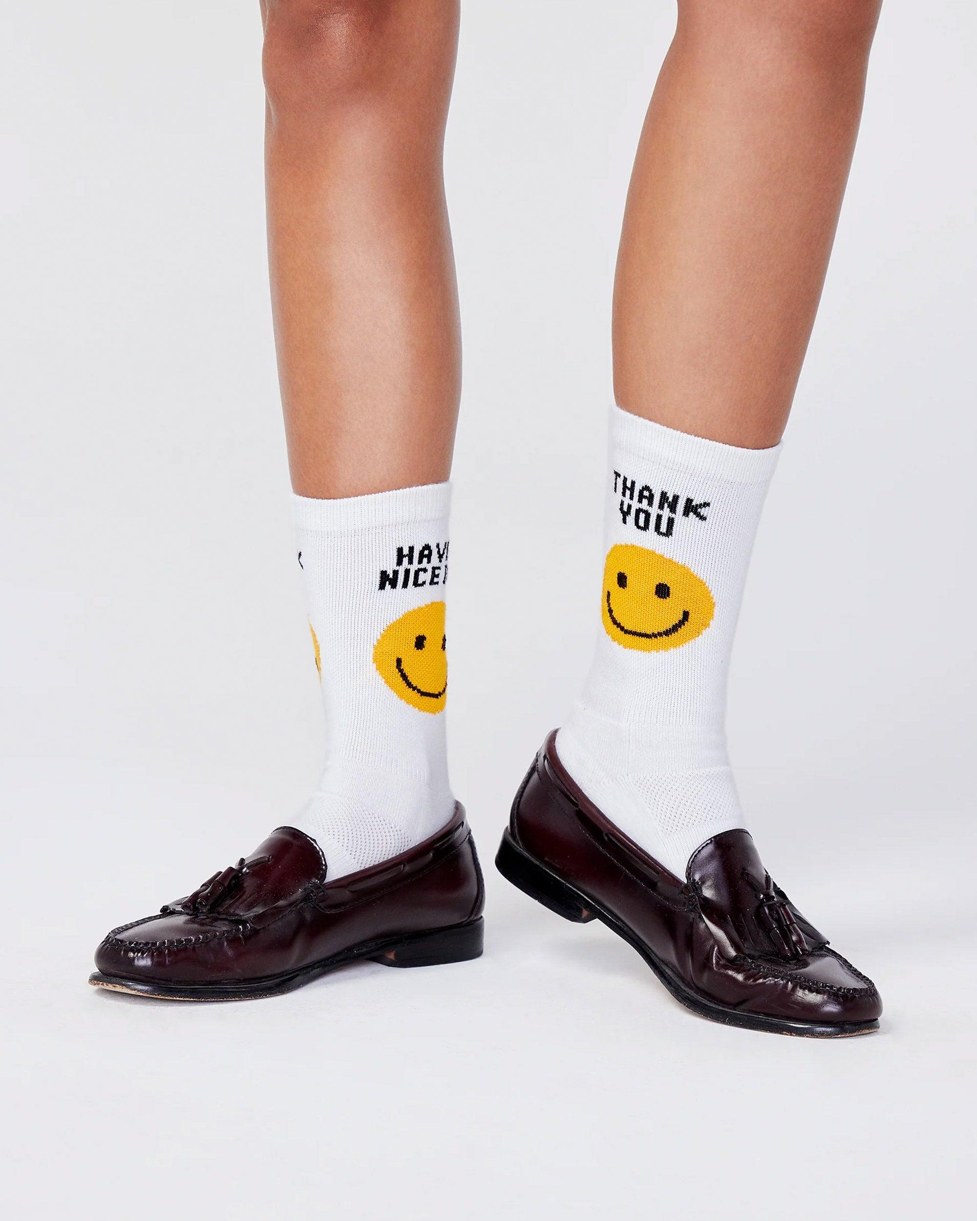 The Women's Take Out Sock - White Female Product Image