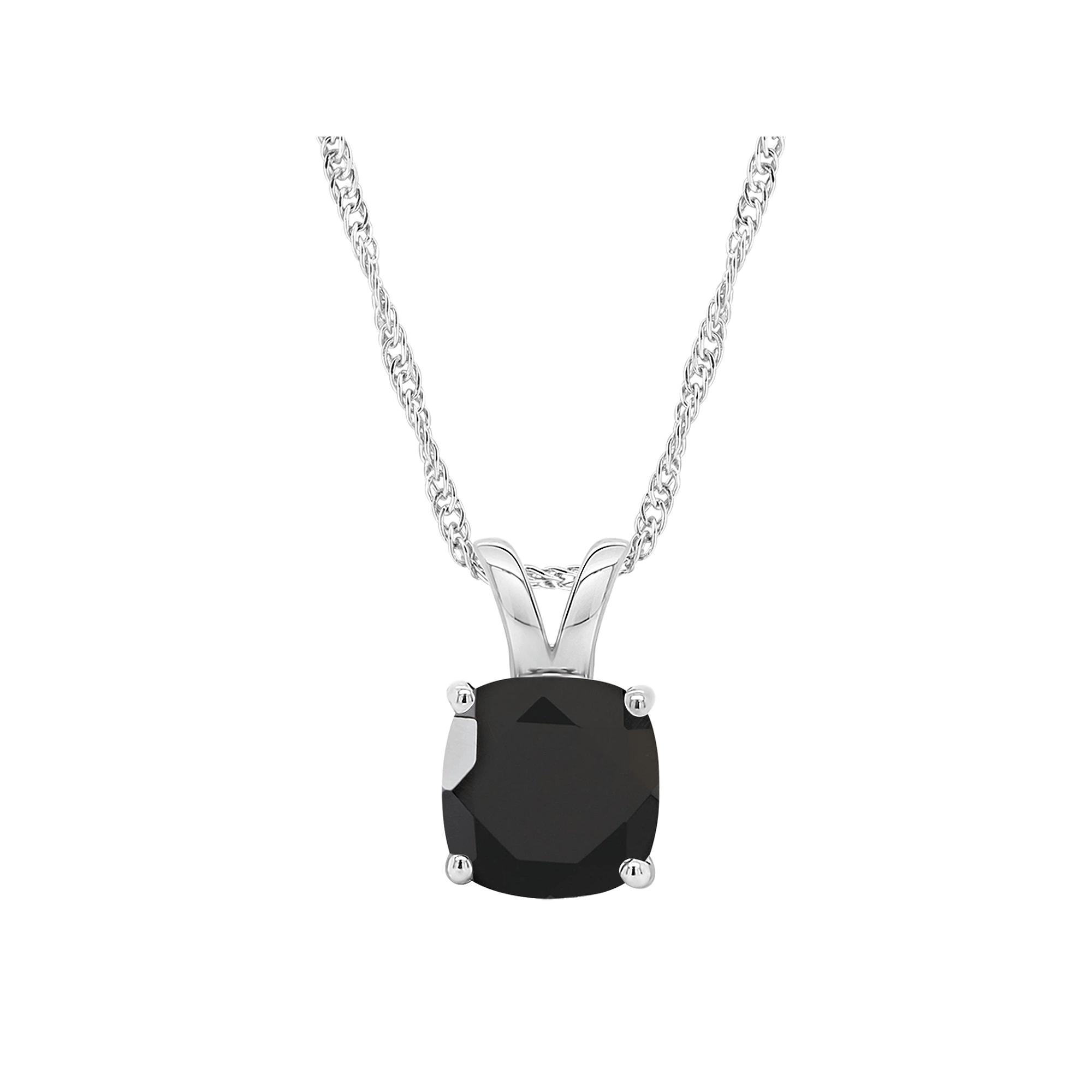Alyson Layne Sterling Silver Onyx Pendant Necklace, Women's,  Product Image