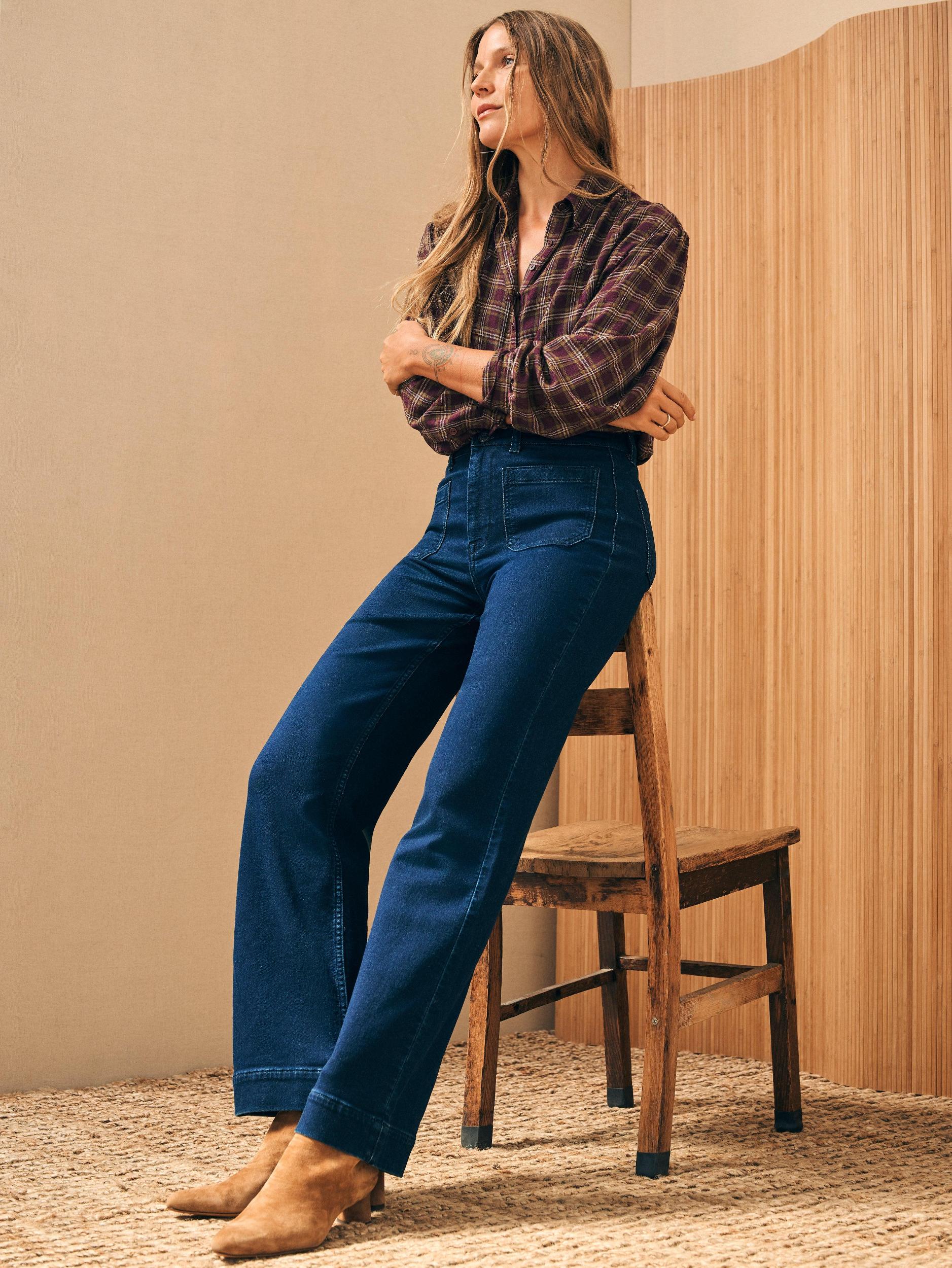 Stretch Terry Patch Pocket Pant - Clermont Wash Female Product Image