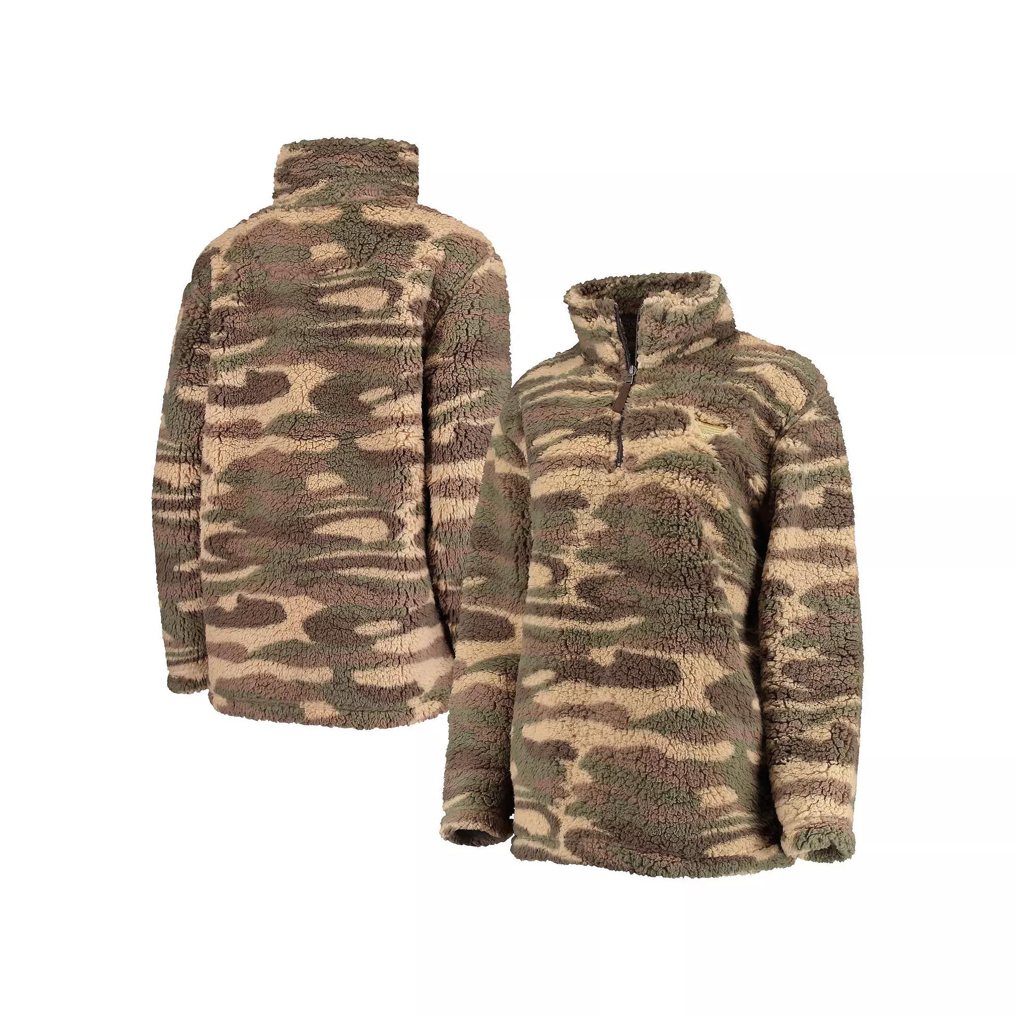 Women's G-III Sports by Carl Banks Camo St. Louis Blues Sherpa Quarter-Zip Jacket,  Product Image