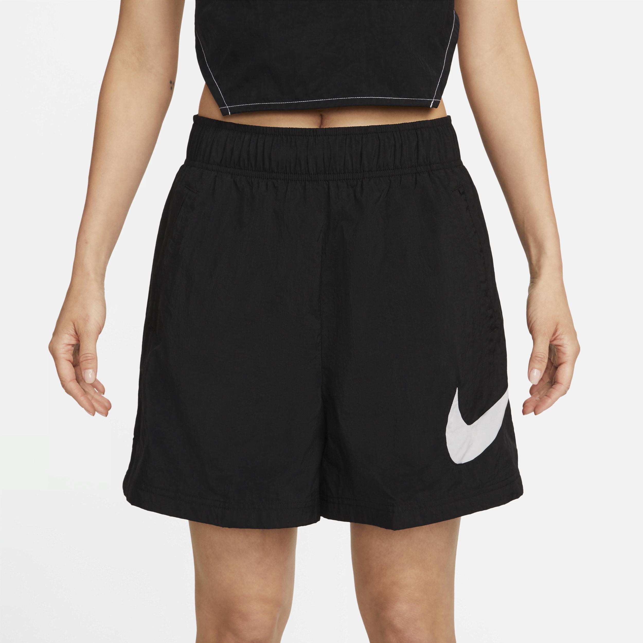 Womens Nike Sportswear Essential Woven High-Rise Shorts | DM6247-010 Product Image