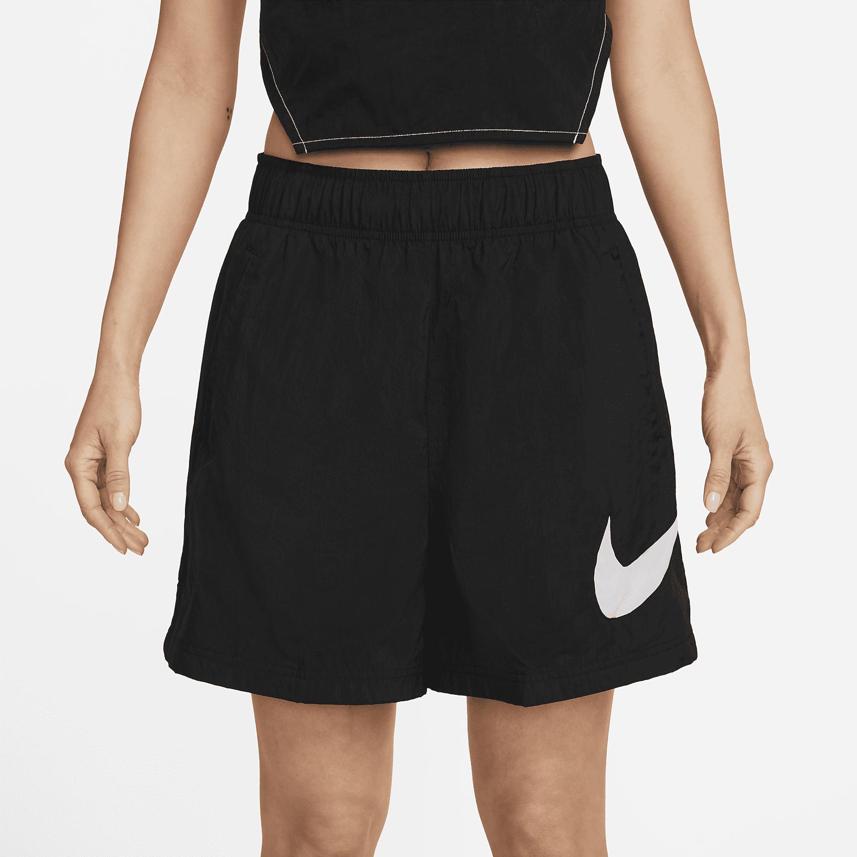 Womens Nike Sportswear Essential Woven High-Rise Shorts | DM6247-010 Product Image