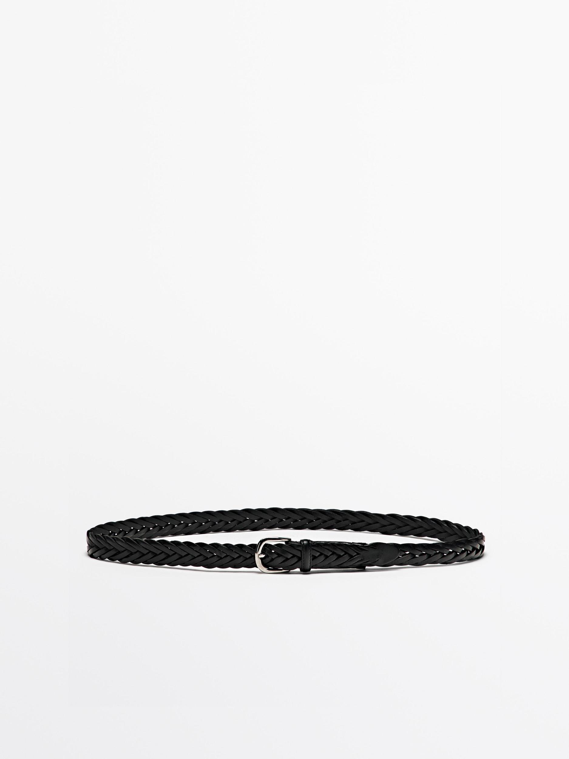 Plaited leather belt Product Image