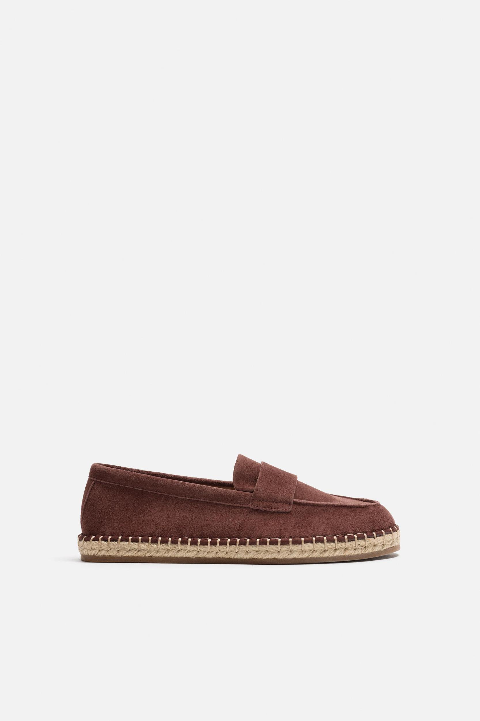 LEATHER MOCCASIN ESPADRILLES Product Image