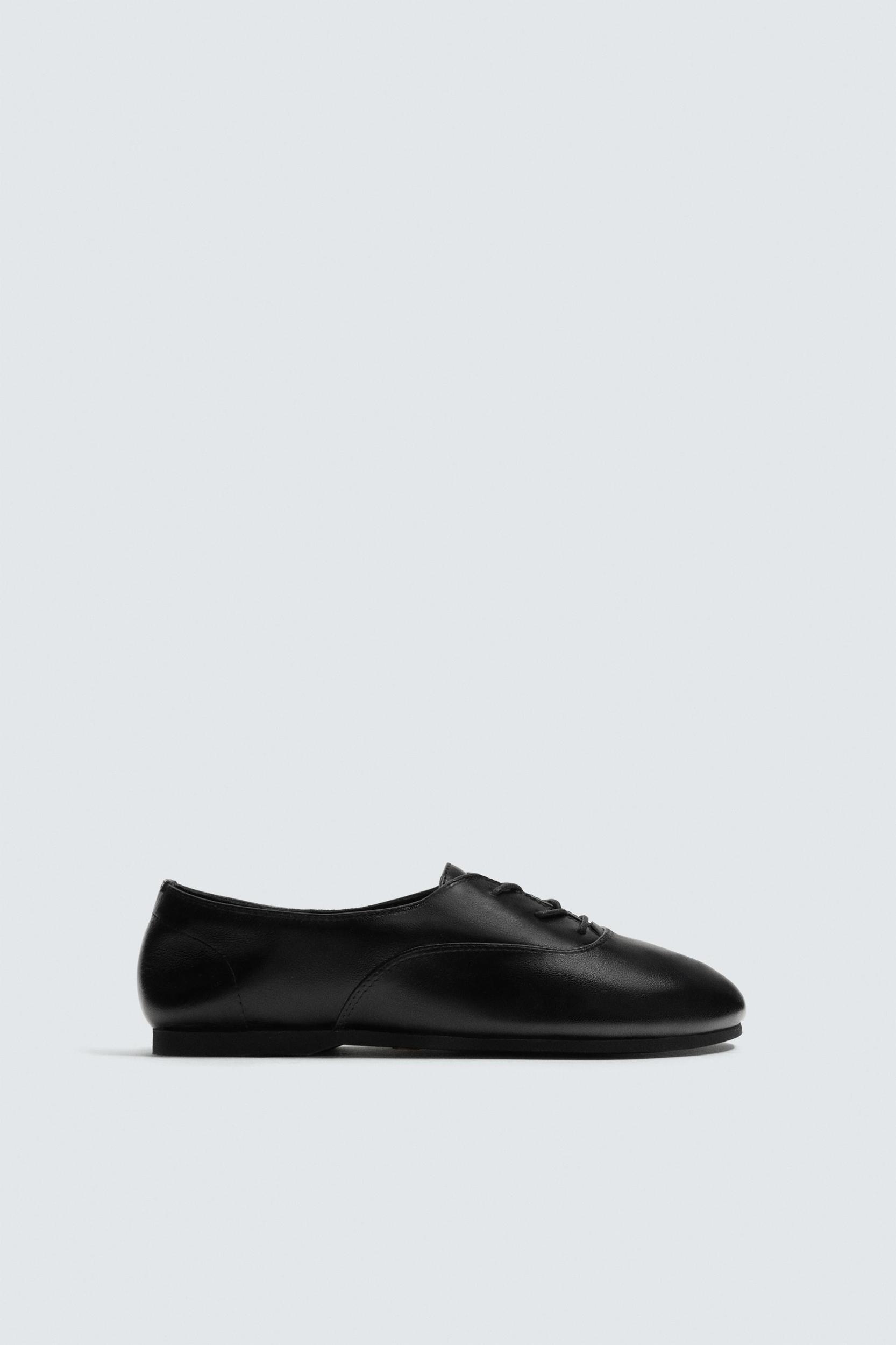 LEATHER SHOES WITH VIBRAM® SOLE AARON LEVINE X ZARA Product Image
