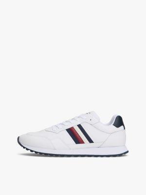 Signature Stripe Leather-Mix Sneaker Product Image