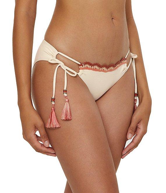 Lucky Brand Malaga Multi Color Scallop Crochet Hipster Swim Bottom Product Image