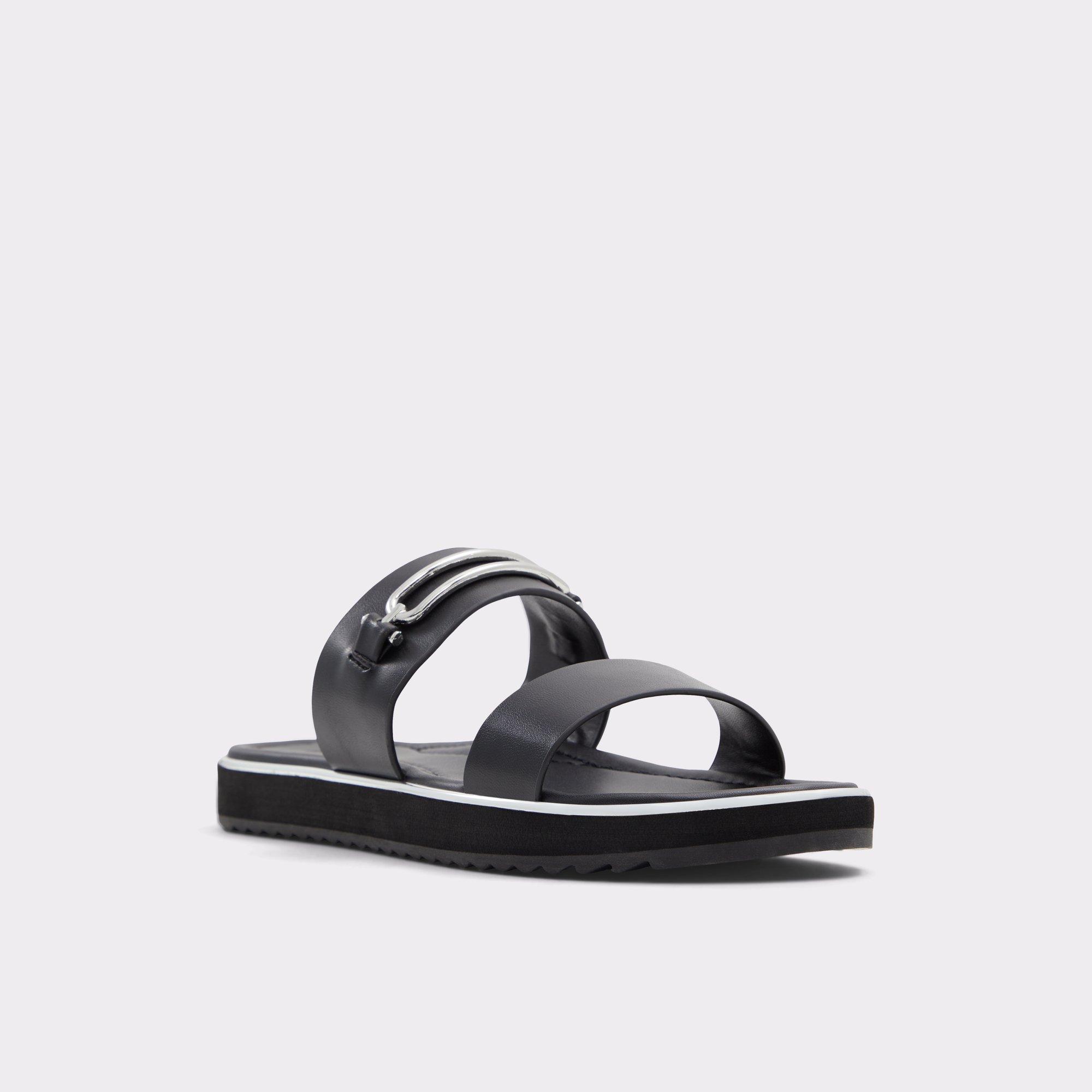 ALDO Lagoon - Women's Flat Sandals - Black, Size 8.5 Product Image