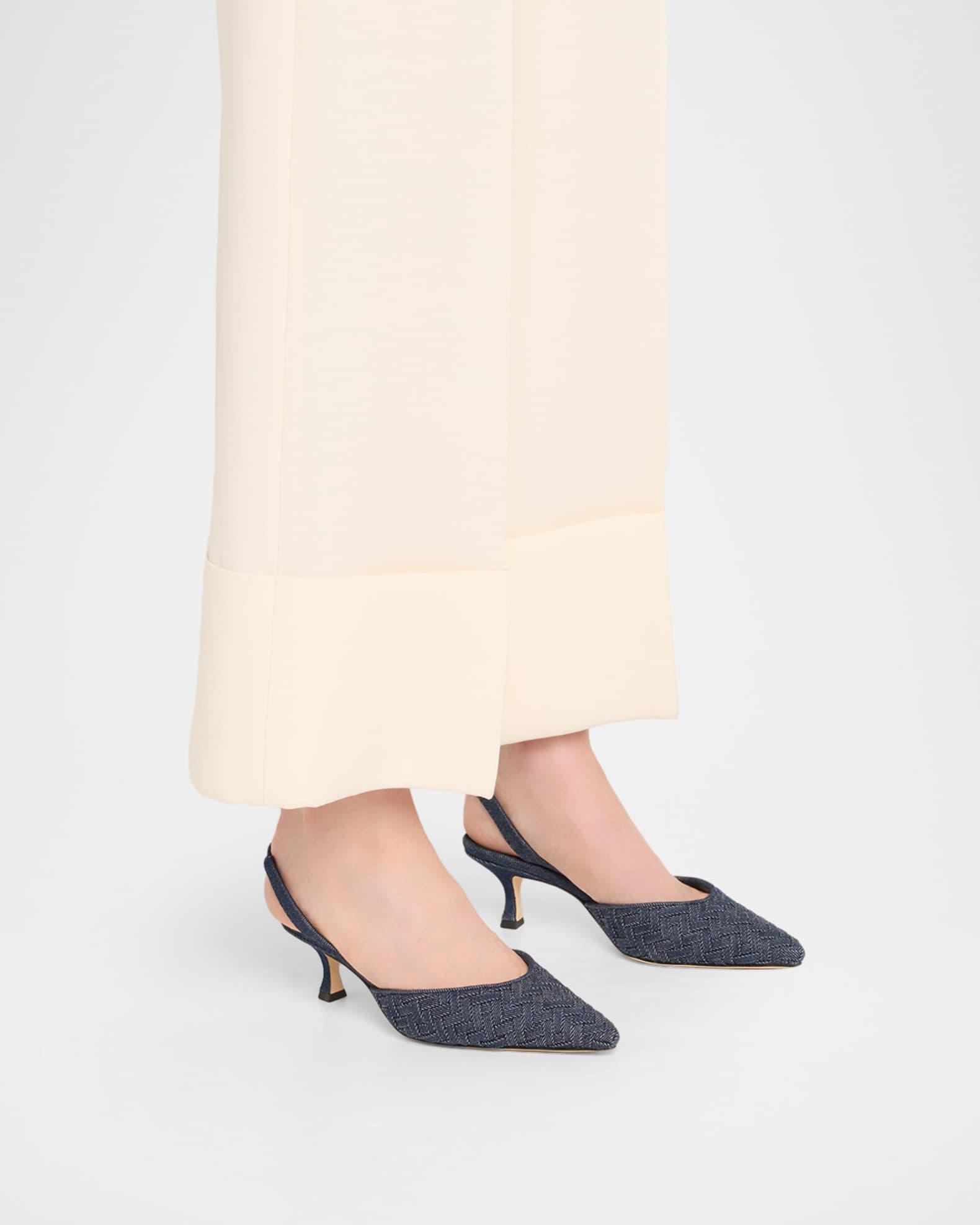 Carolyne Chambray Slingback Pumps Product Image