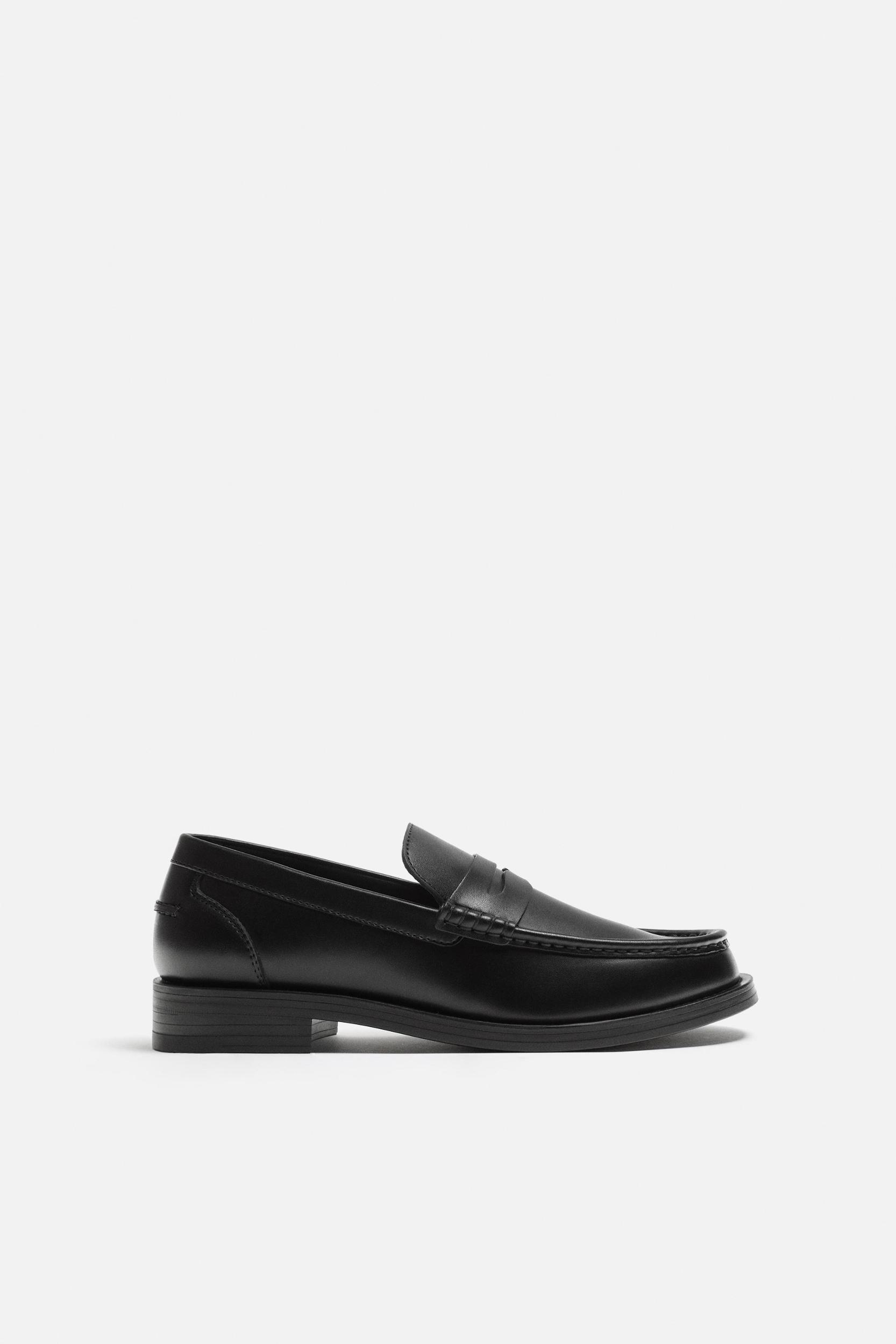 LEATHER PENNY LOAFERS Product Image