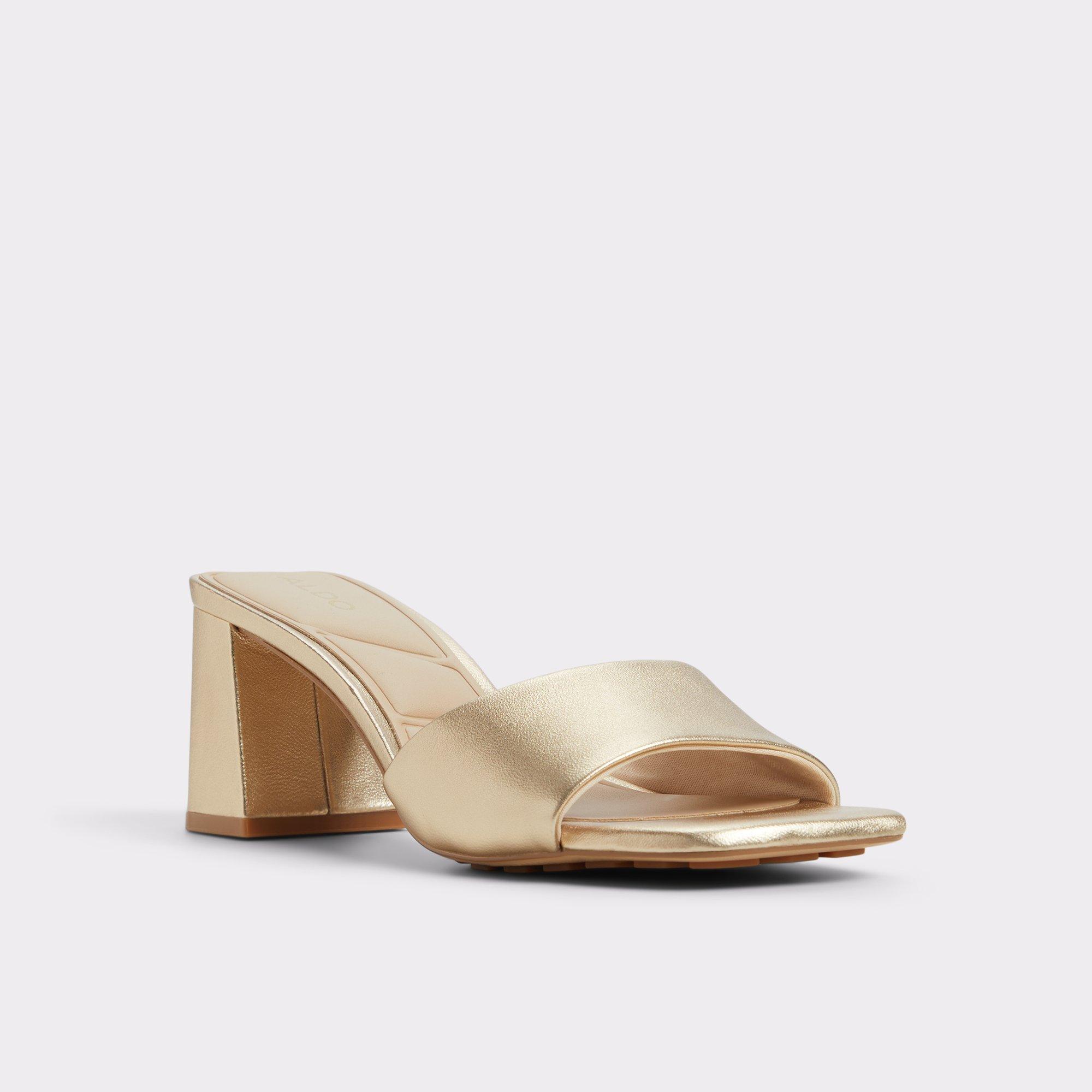 Tisha Gold Women's Heeled mules | ALDO US Product Image