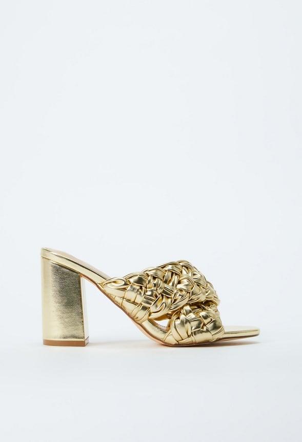 JustFab Margaux Platform Loafer Pump Womens Black/ White Size 8.5 Product Image