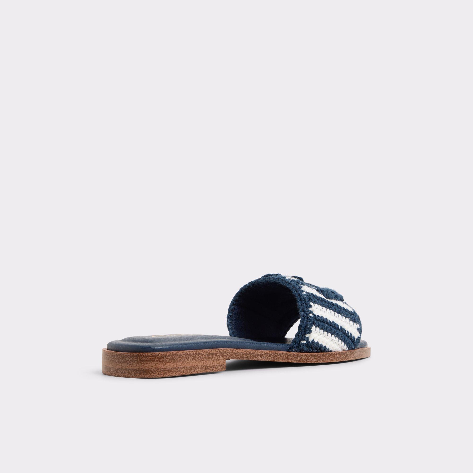 Sabbia Blue Combo Women's Flat Sandals | ALDO US Product Image