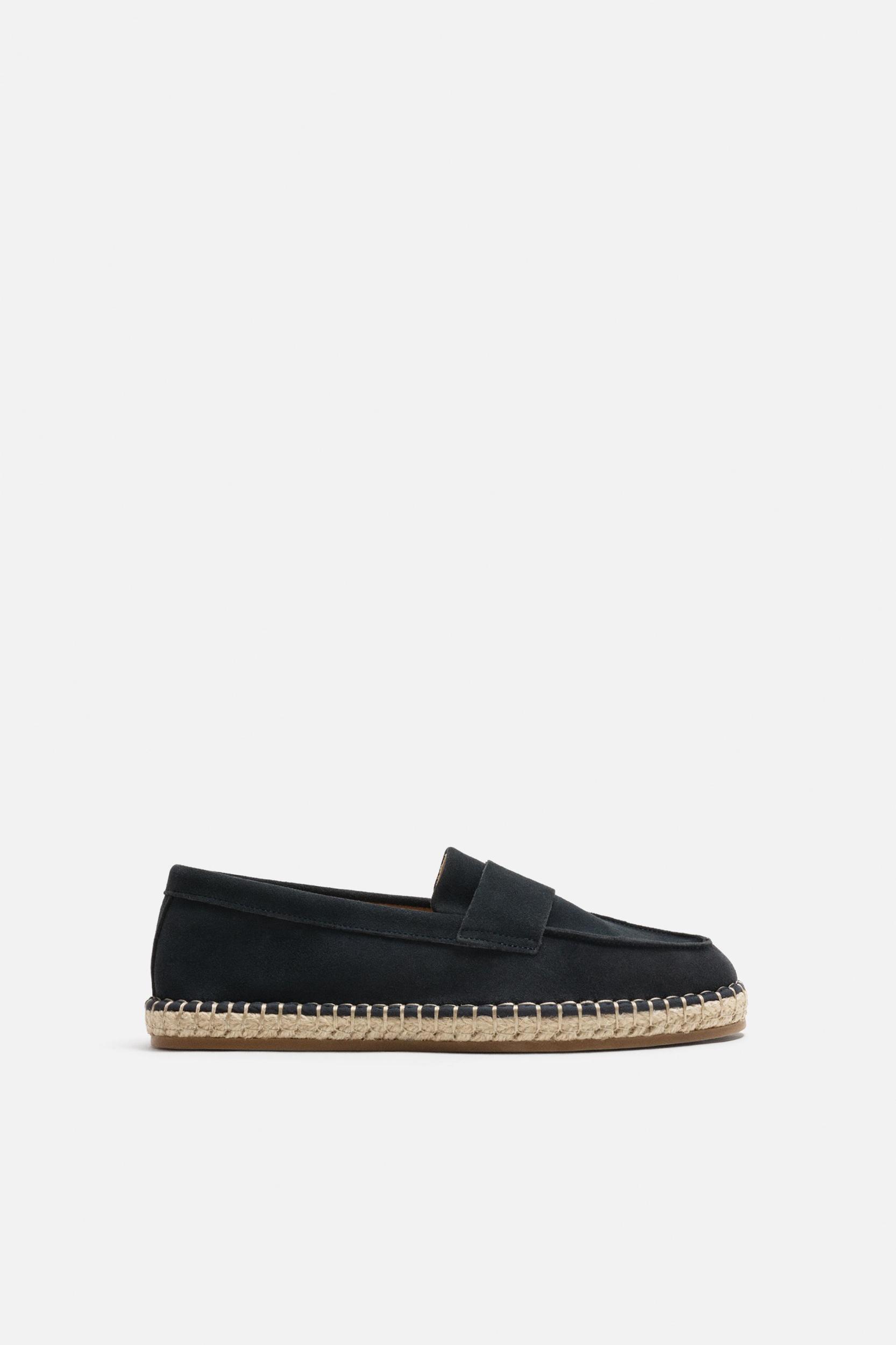 LEATHER MOCCASIN ESPADRILLES Product Image