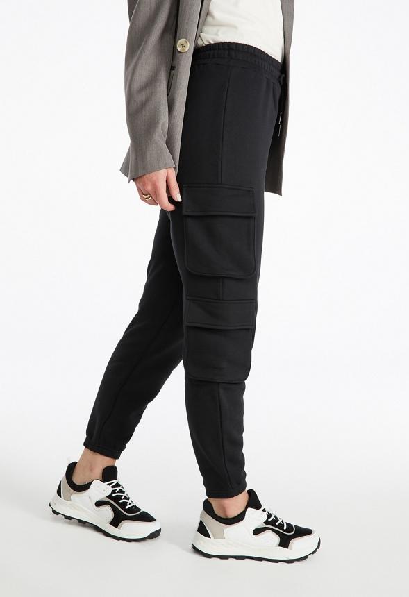 JustFab Margaux Platform Loafer Pump Womens Black/ White Size 8.5 Product Image