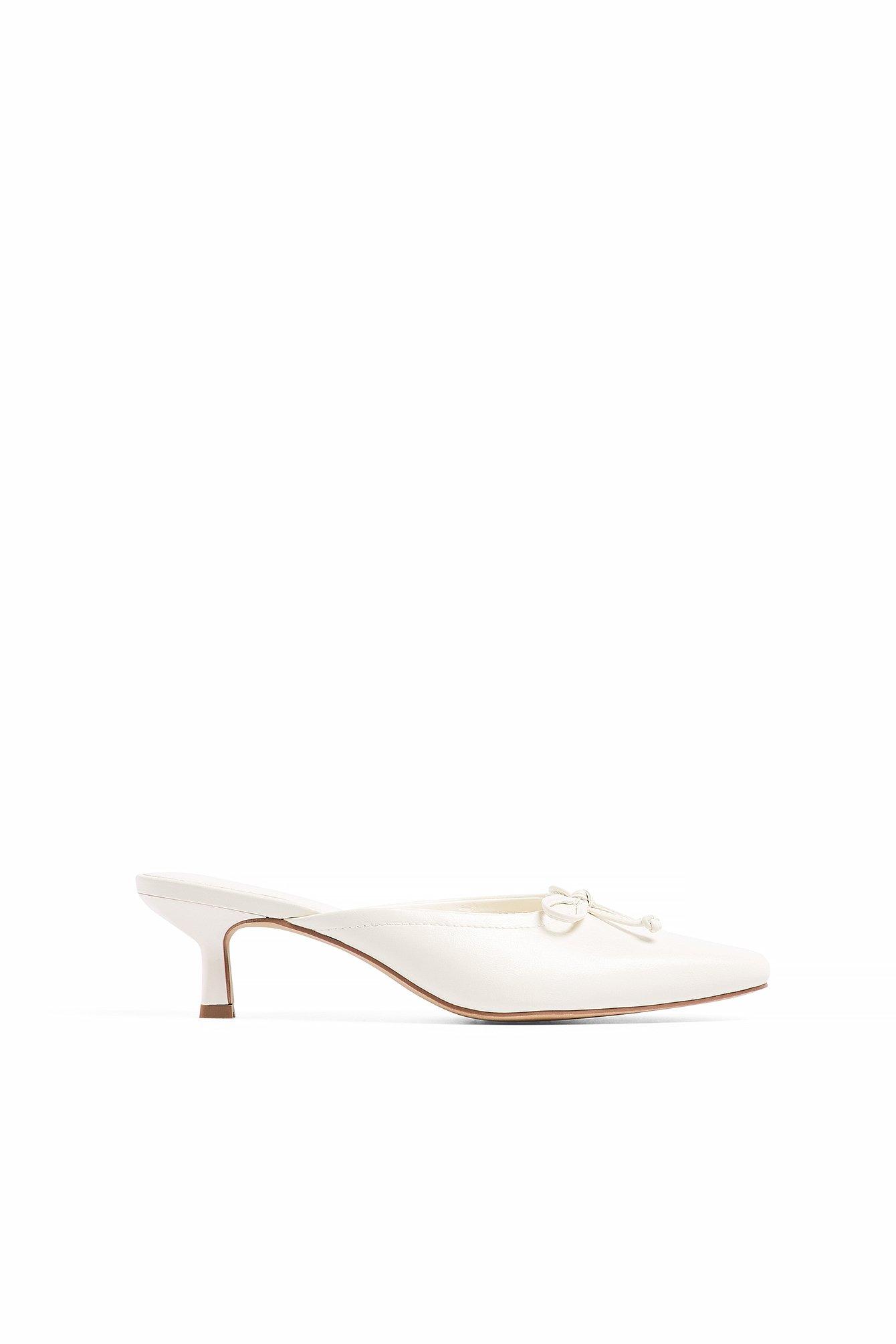 Kitten Heel Ballerina Mules Product Image