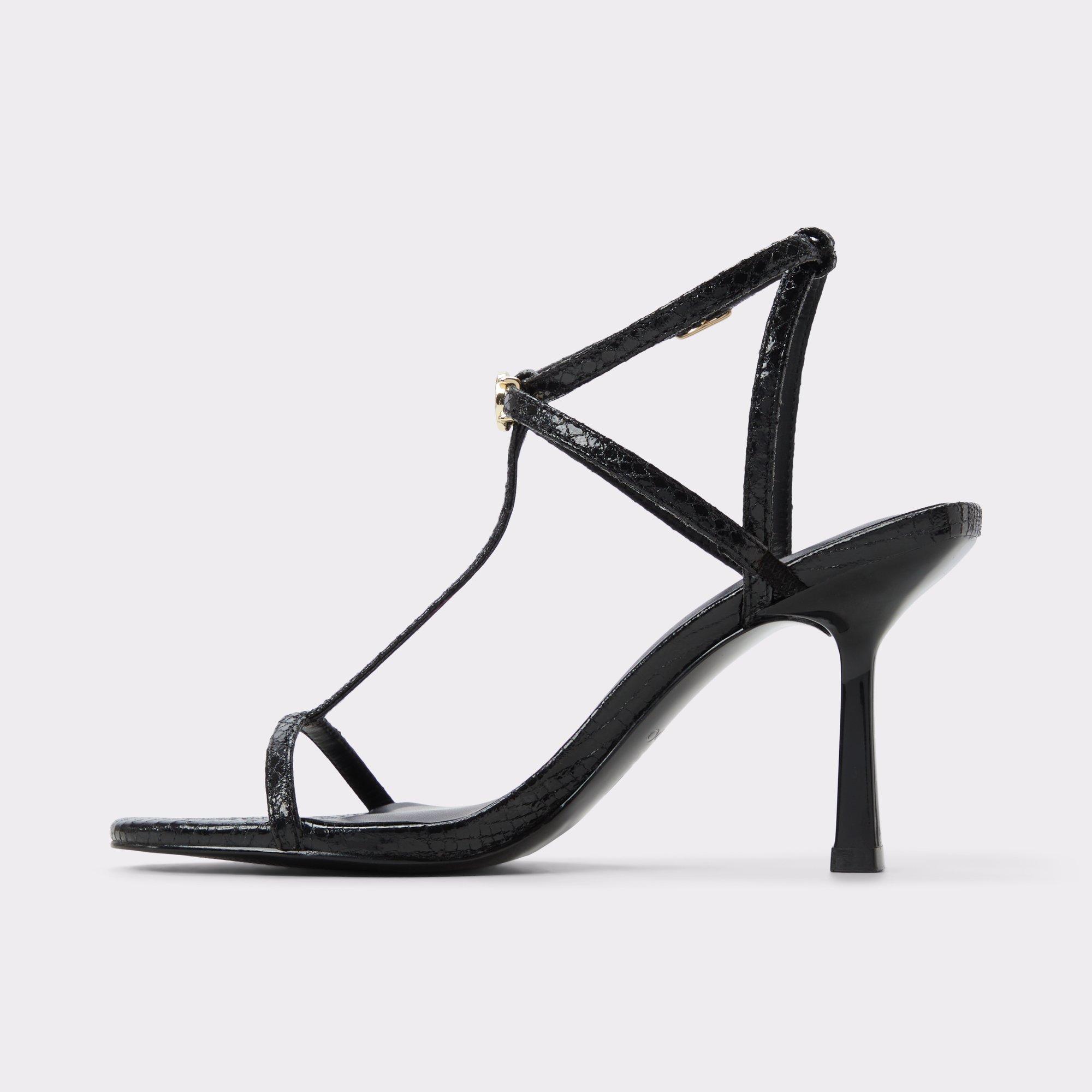 Cecille Black Women's Strappy Heels | ALDO US Product Image