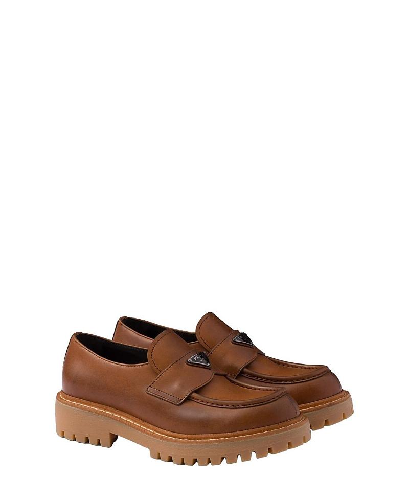 Prada Mens Leather Loafers Product Image