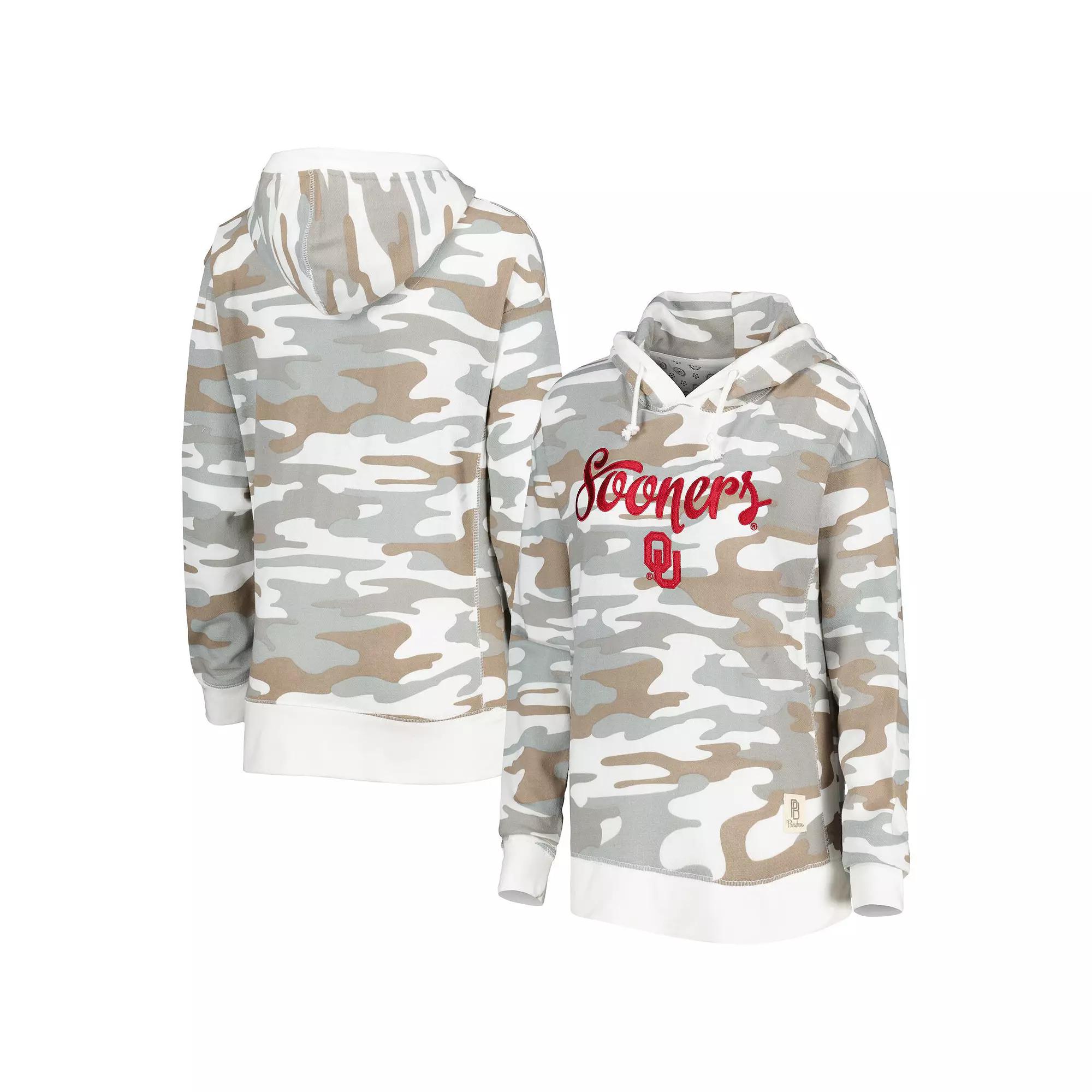 Women's Pressbox Camo Oklahoma Sooners San Pablo Pullover Hoodie, Size: Large, Green Product Image