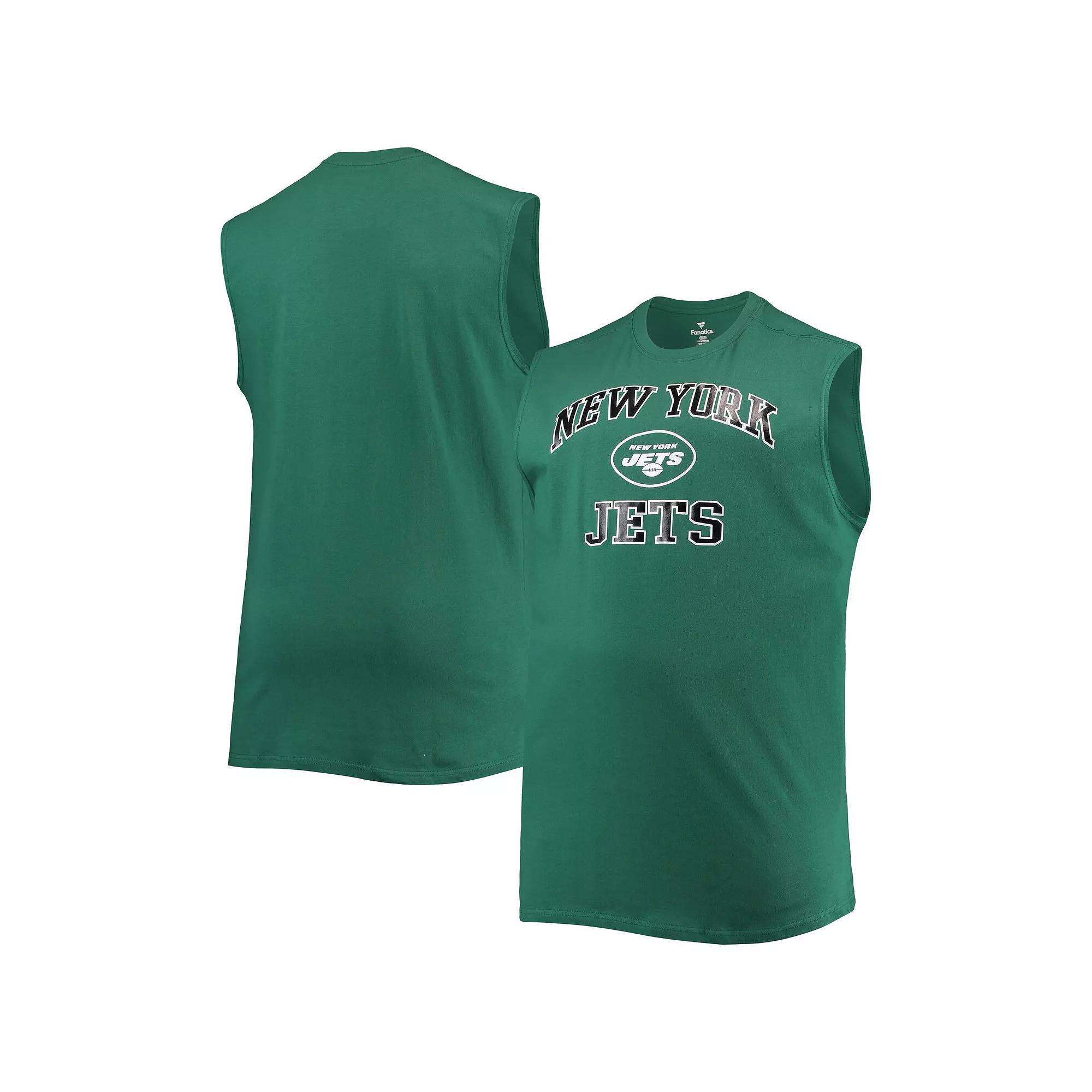 Men's Green New York Jets Big & Tall Muscle Tank Top,  Product Image