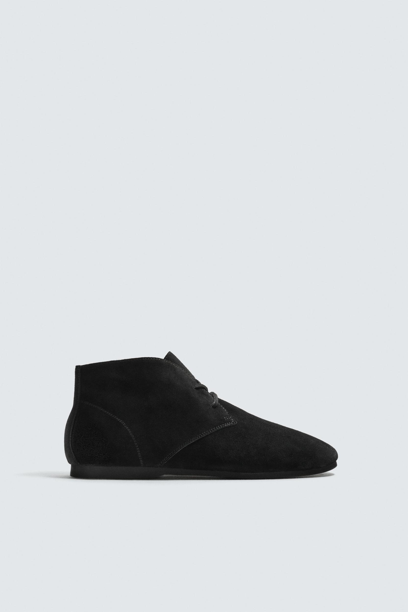 LEATHER BOOTS WITH VIBRAM® SOLE AARON LEVINE X ZARA Product Image