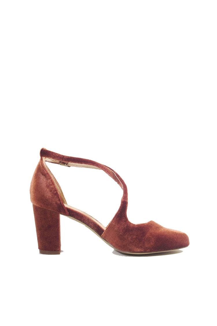Oren Velvet Mary Jane Heels Product Image