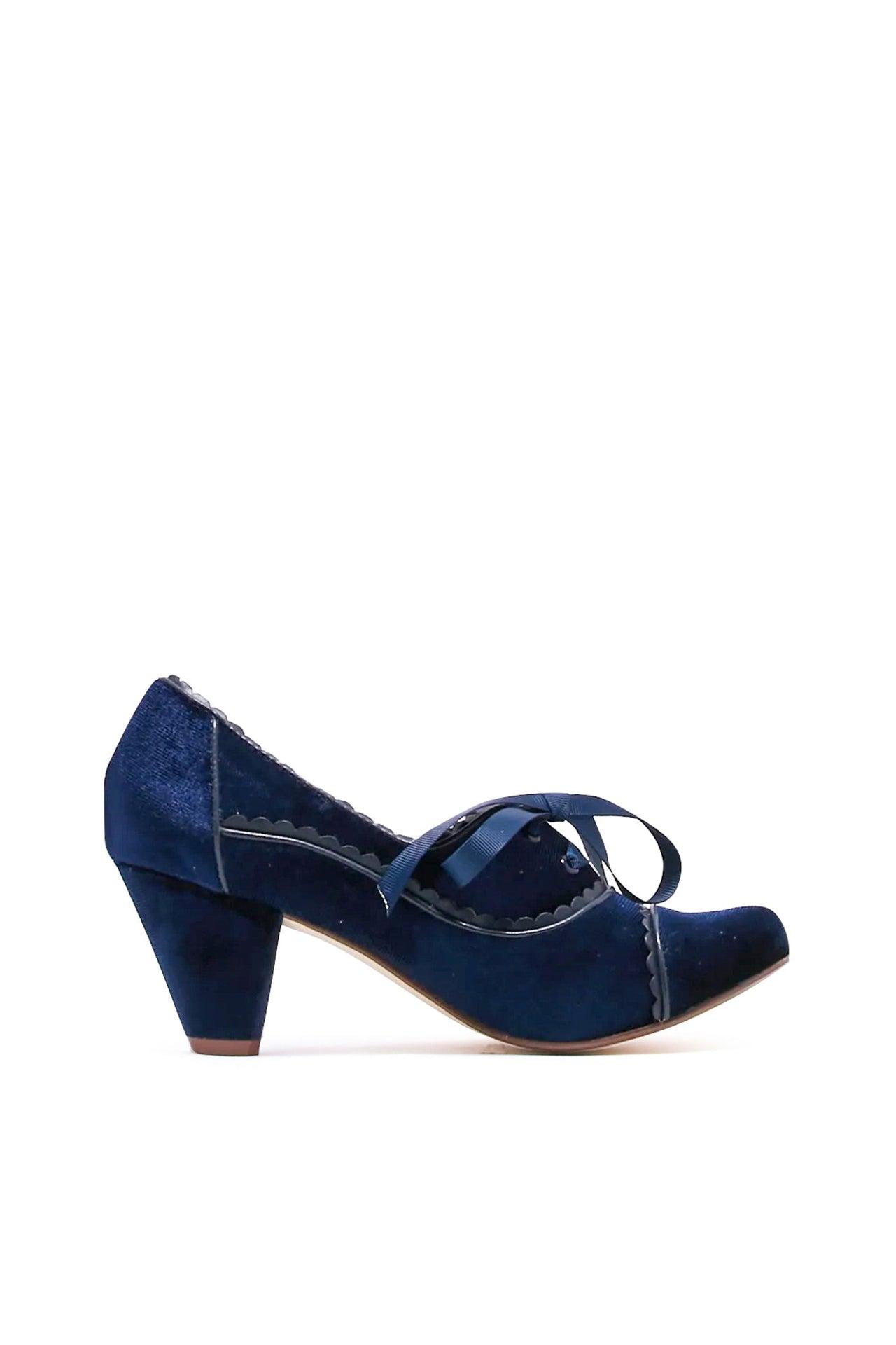 Madison Velvet Retro Heels Product Image
