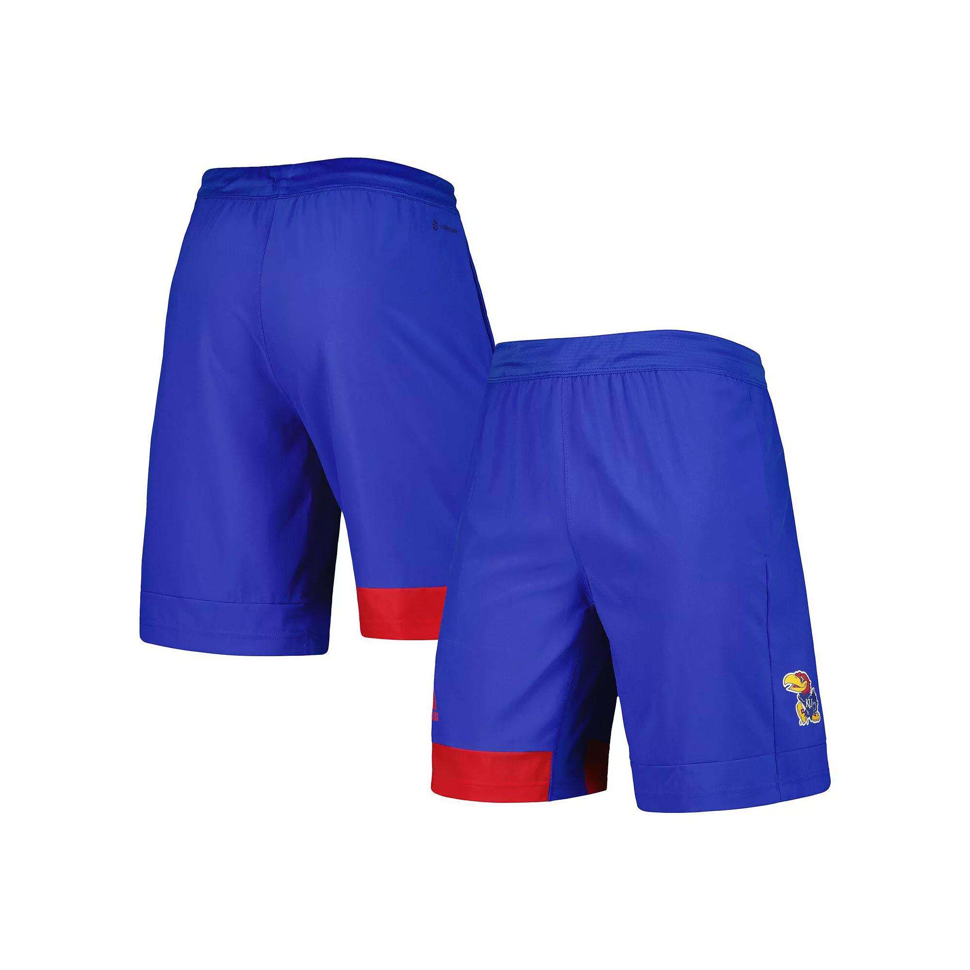 Men's adidas Royal Kansas Jayhawks Training Shorts,  Product Image