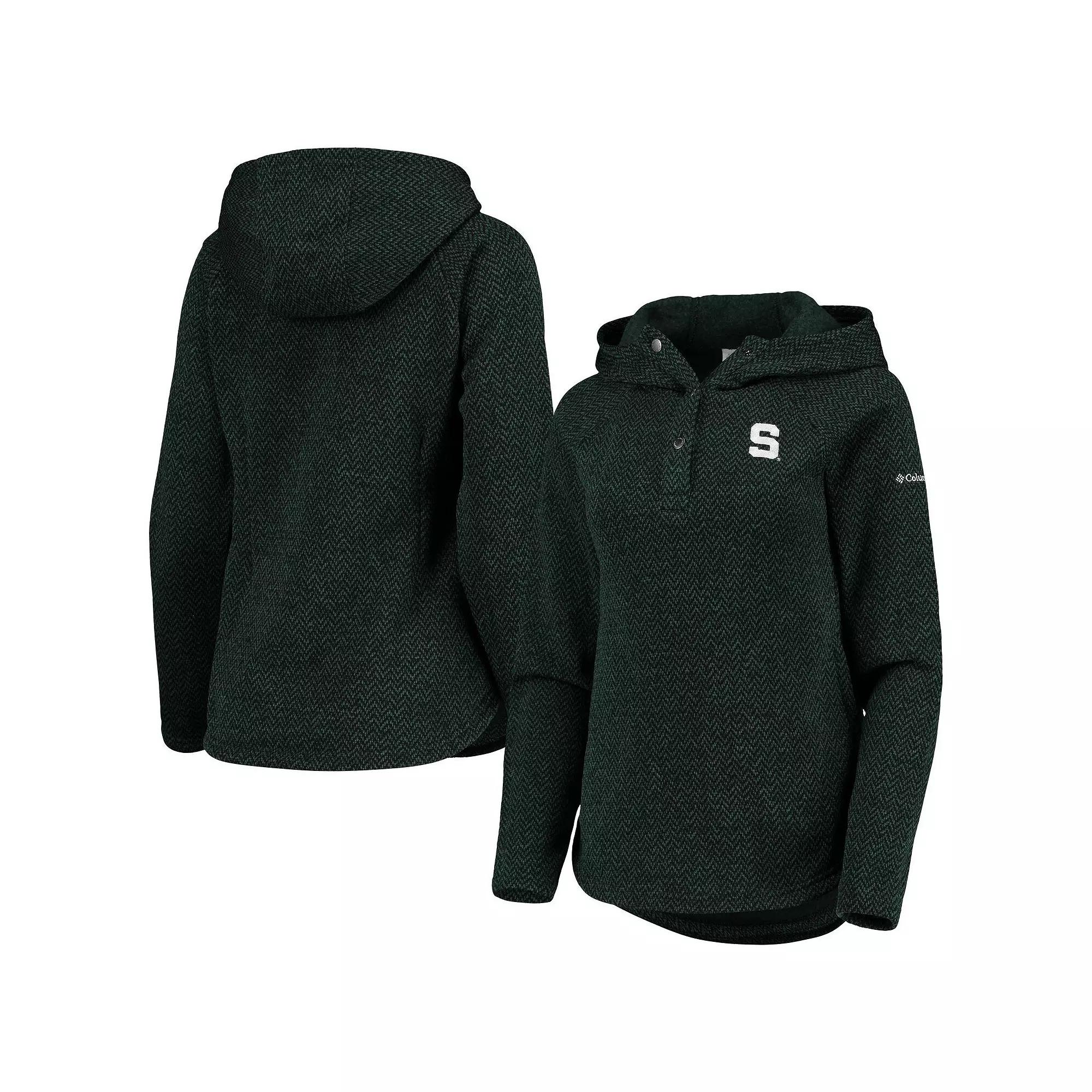 Women's Columbia Green Michigan State Spartans Darling Days Raglan Fleece Pullover Hoodie,  Product Image