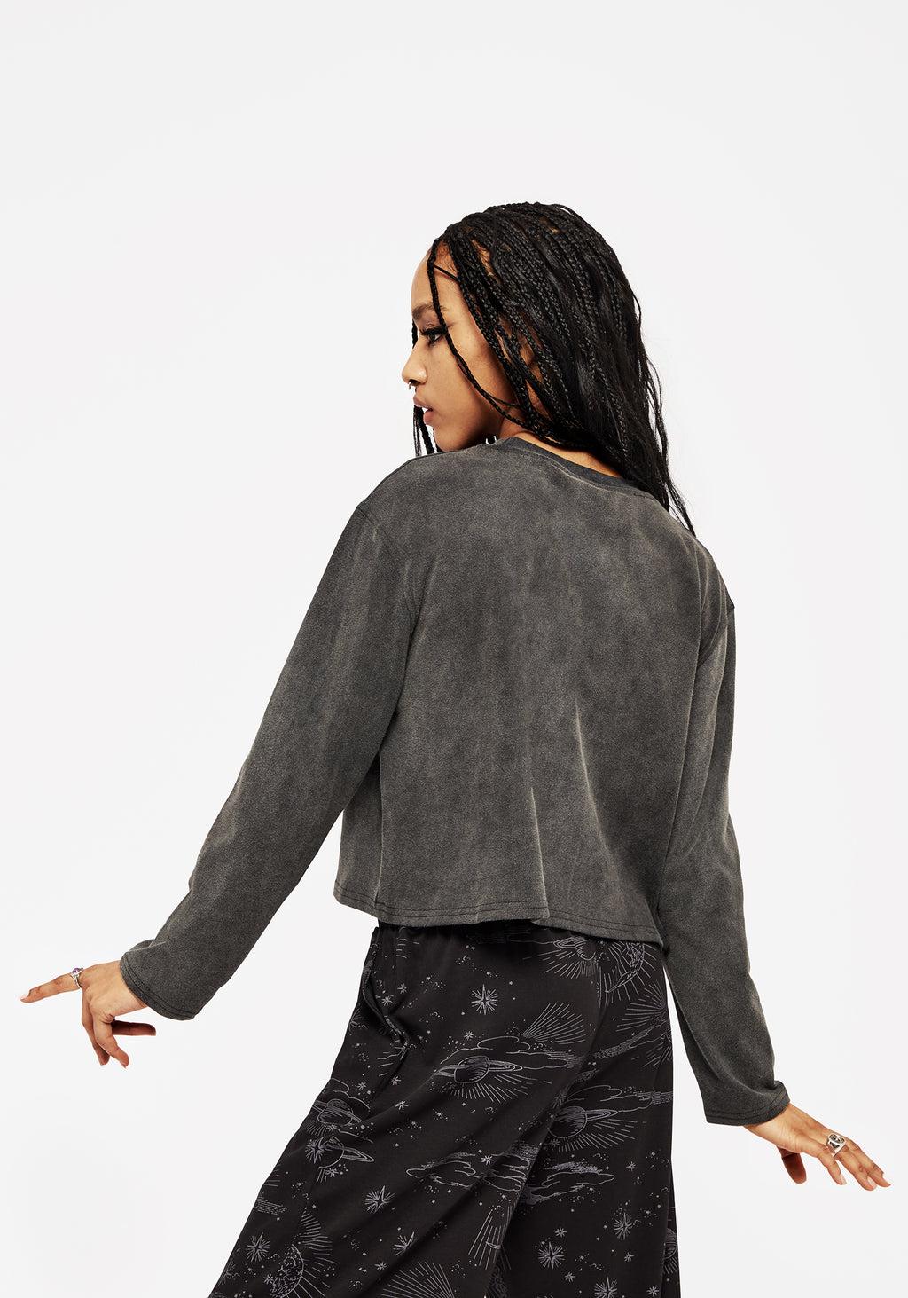 Cosmic Long Sleeve Crop Pyjama Top Product Image