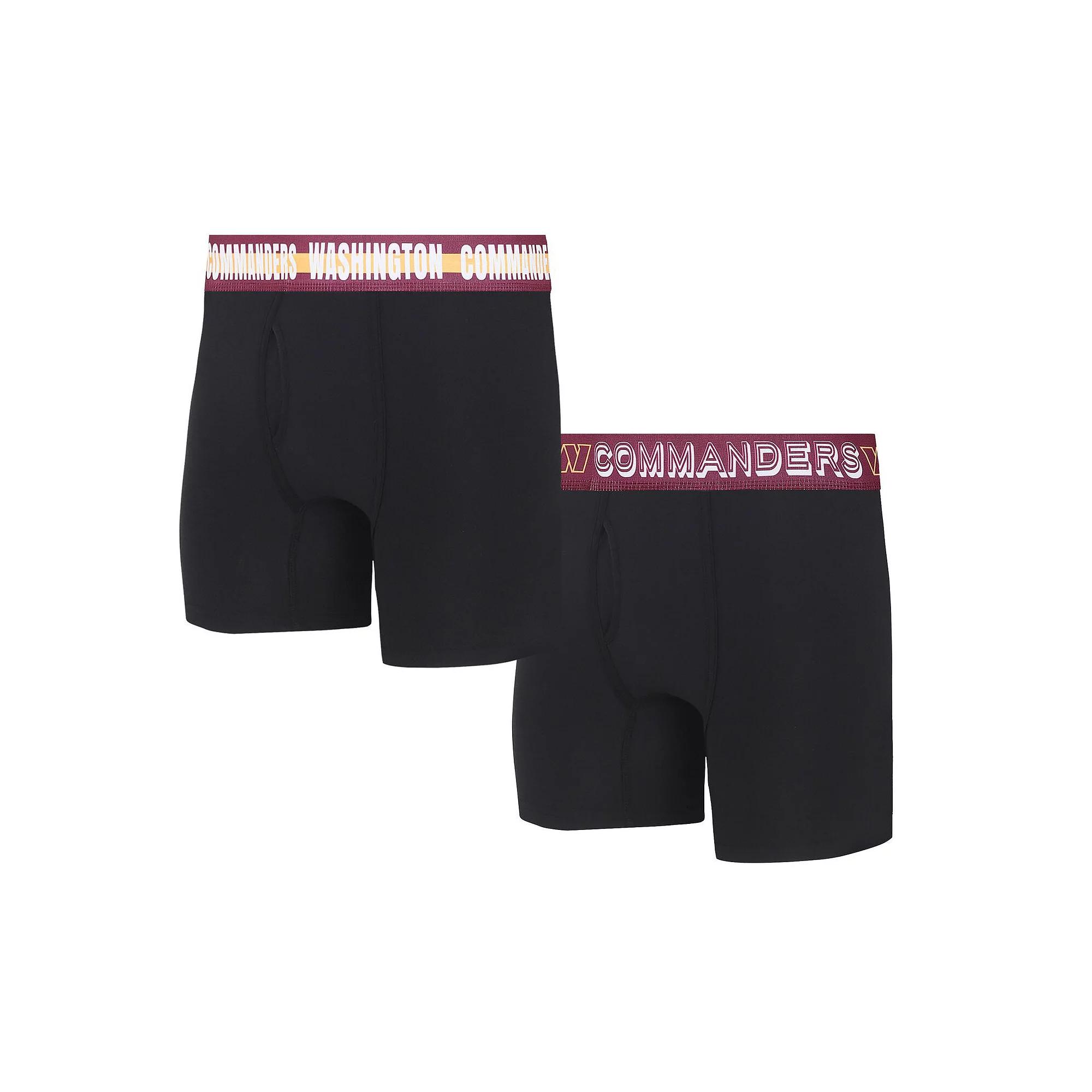 Mens Concepts Sport Washington Commanders Gauge Knit Boxer Brief Two-Pack Product Image