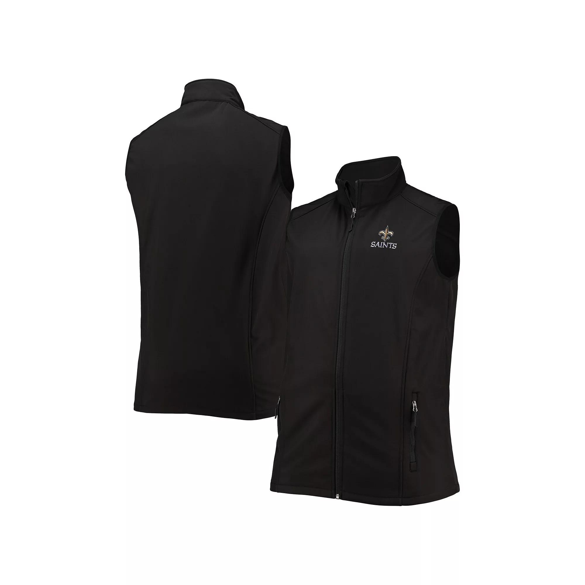 Men's Dunbrooke Black New Orleans Saints Big & Tall Archer Softshell Full-Zip Vest,  Product Image