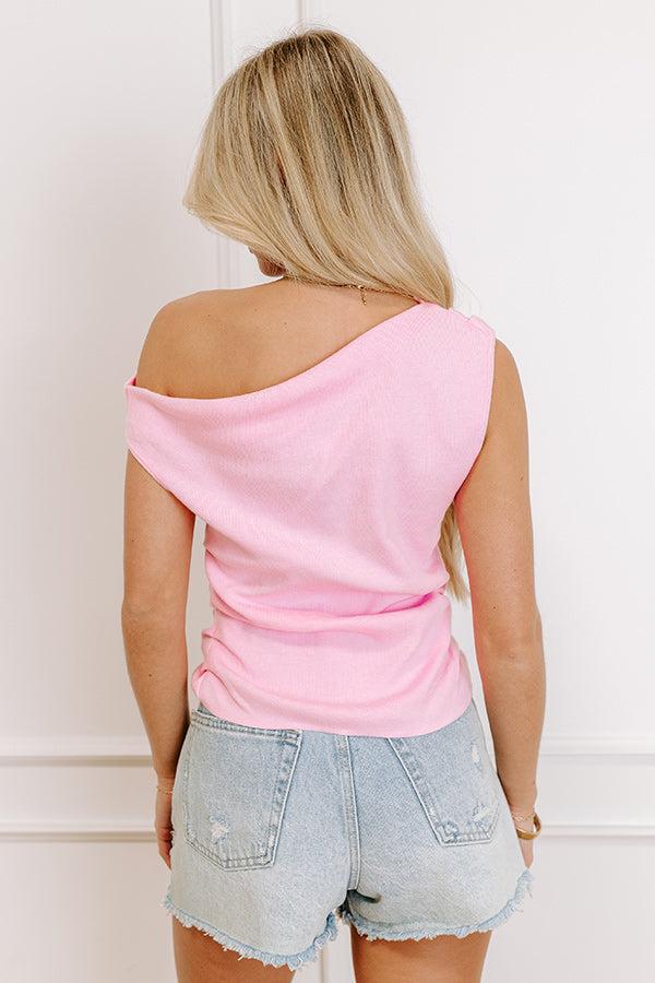 Stylish Staple Asymmetrical Knit Top Product Image