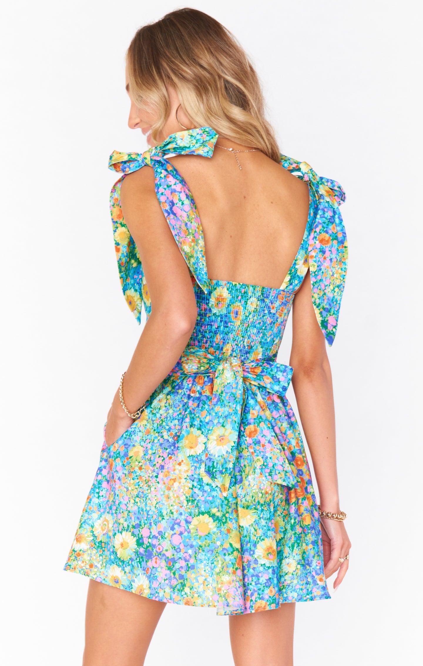Claire Mini Dress ~ Painterly Petals Product Image
