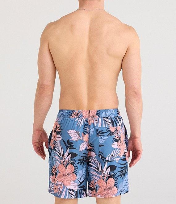 SAXX Hibiscus Jungle Oh Buoy 2N1 Slim Fit 7#double; Inseam Swim Shorts Product Image