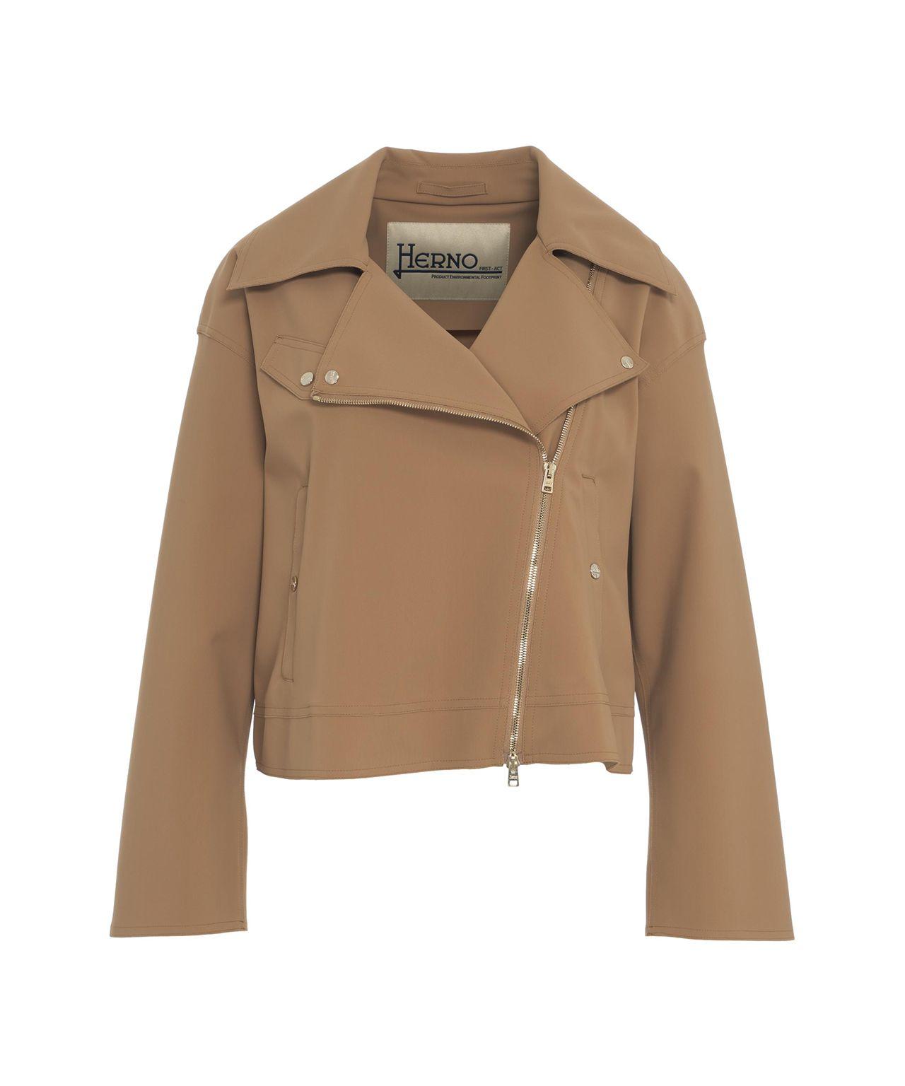 Cropped jacket in scuba Product Image