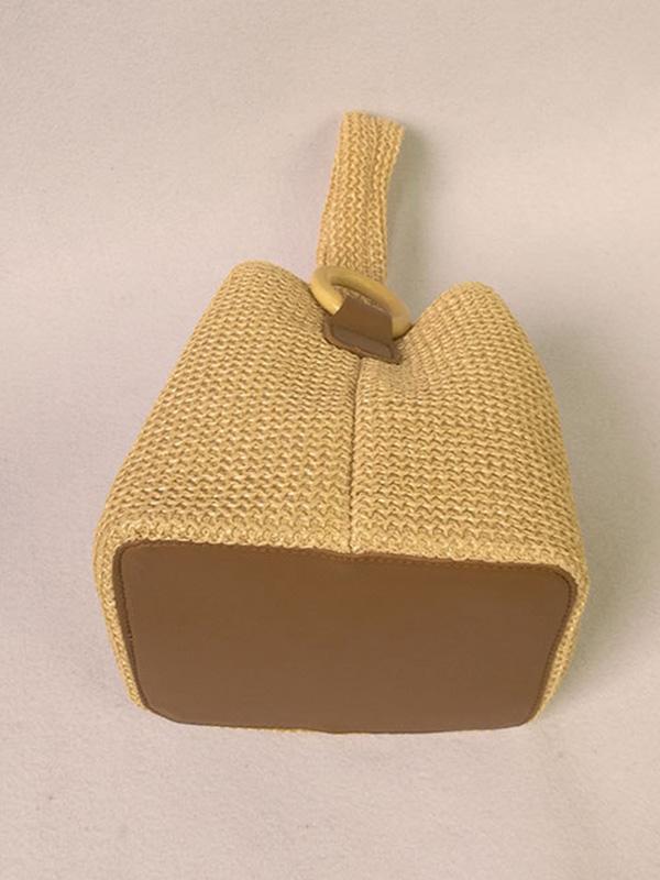 Casual Simple Weave Handbag Product Image