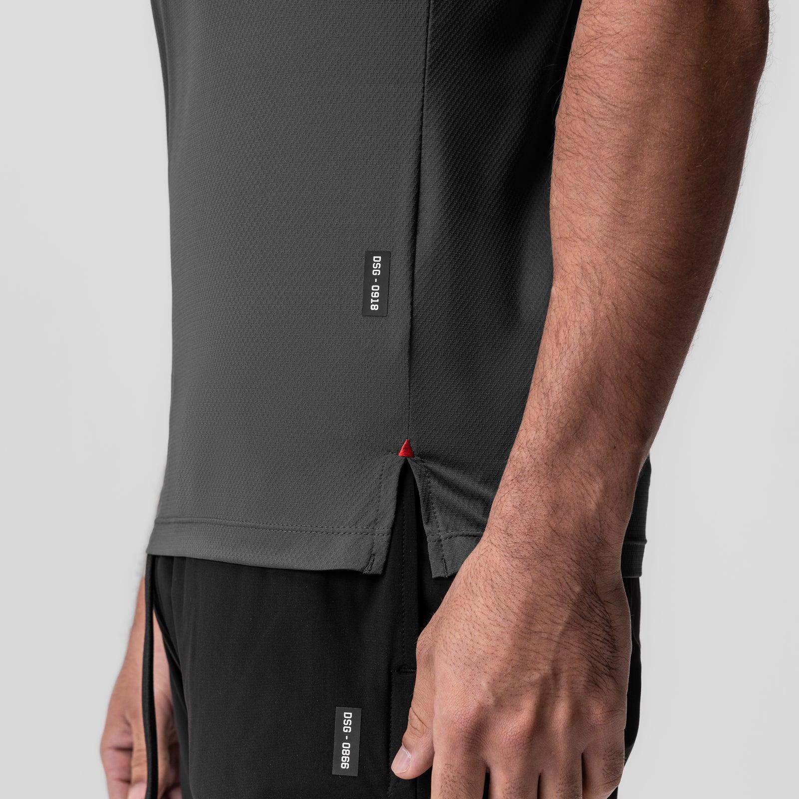 0918. AeroSilver® Fitted Tee - Deep Taupe Product Image