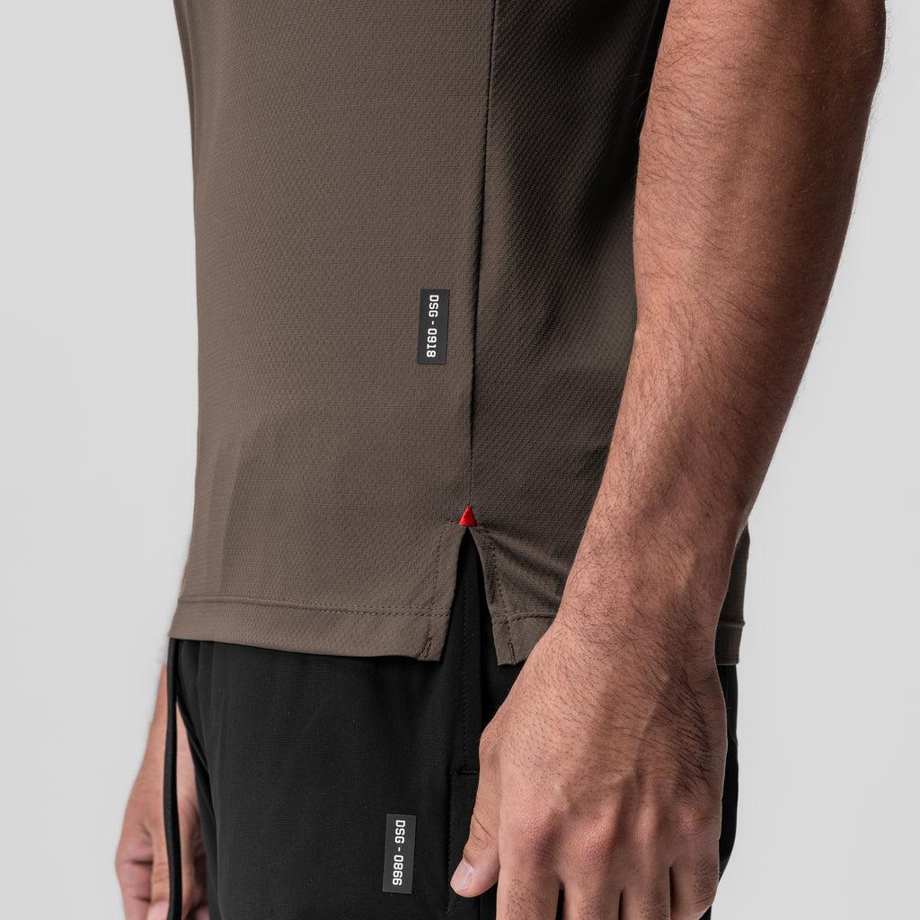 0918. AeroSilver® Fitted Tee - Olive Product Image